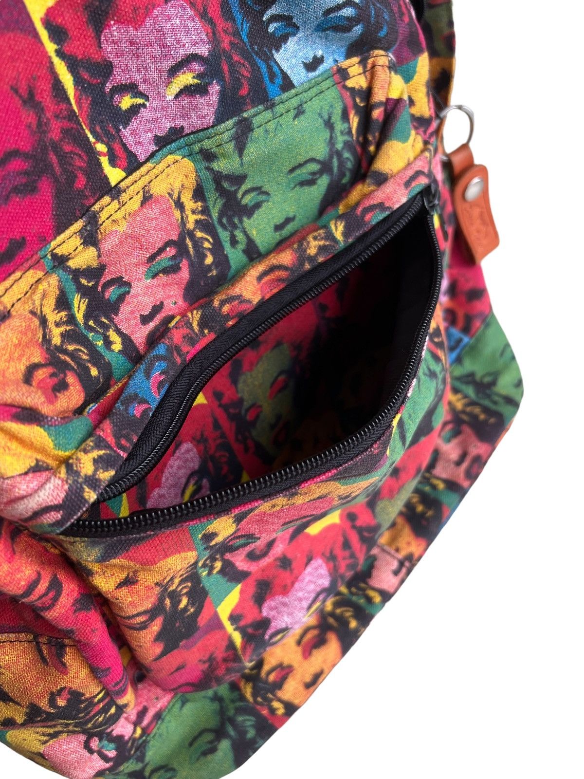 Art Comes First Marilyn Monroe Pop Art Multicolor Andy Warhol Style Backpack Size ONE SIZE - 7 Thumbnail