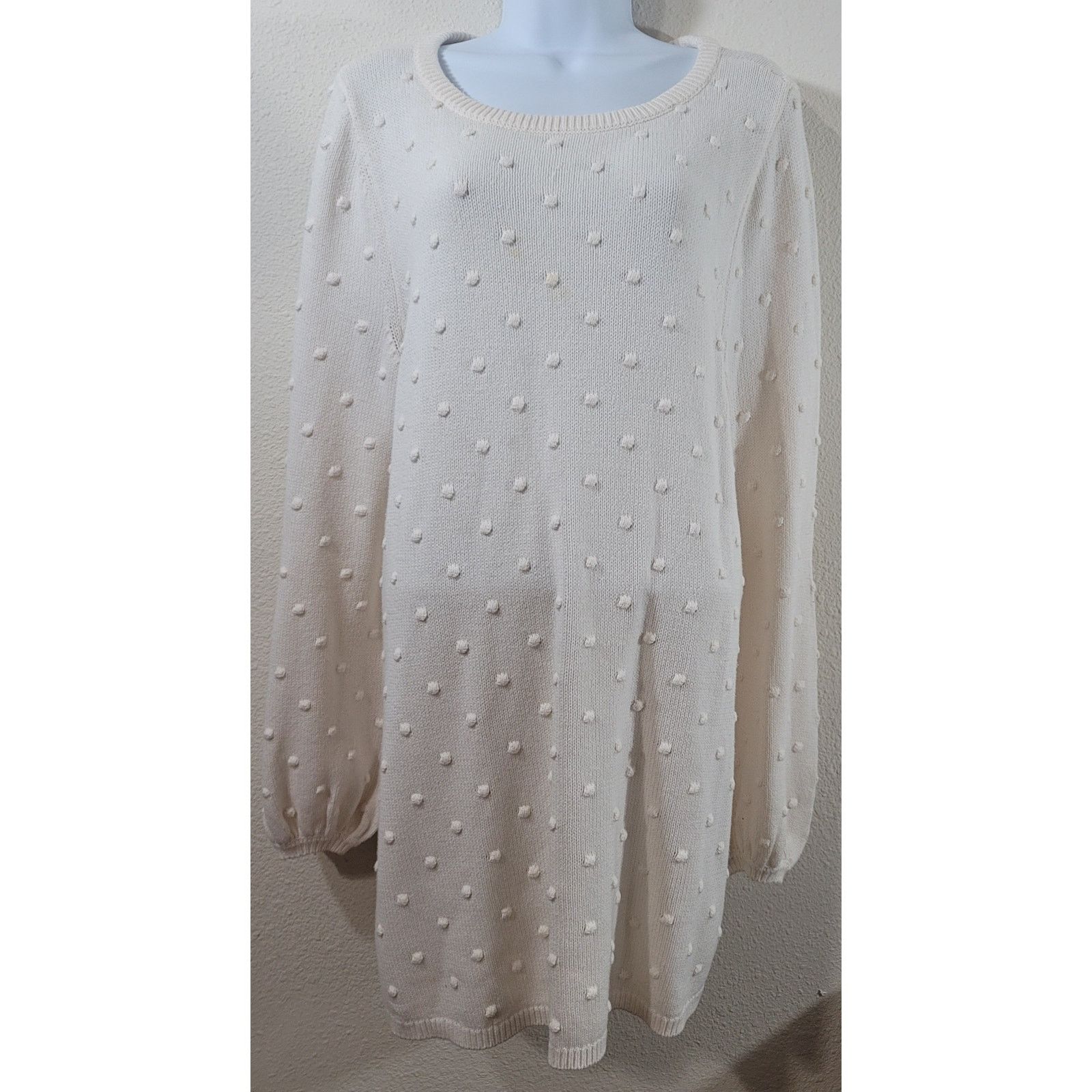 Other Girls With Curves Lane Bryant White Sweater 18 20 Size XXL / US 16-18 / IT 52-54 - 1 Thumbnail