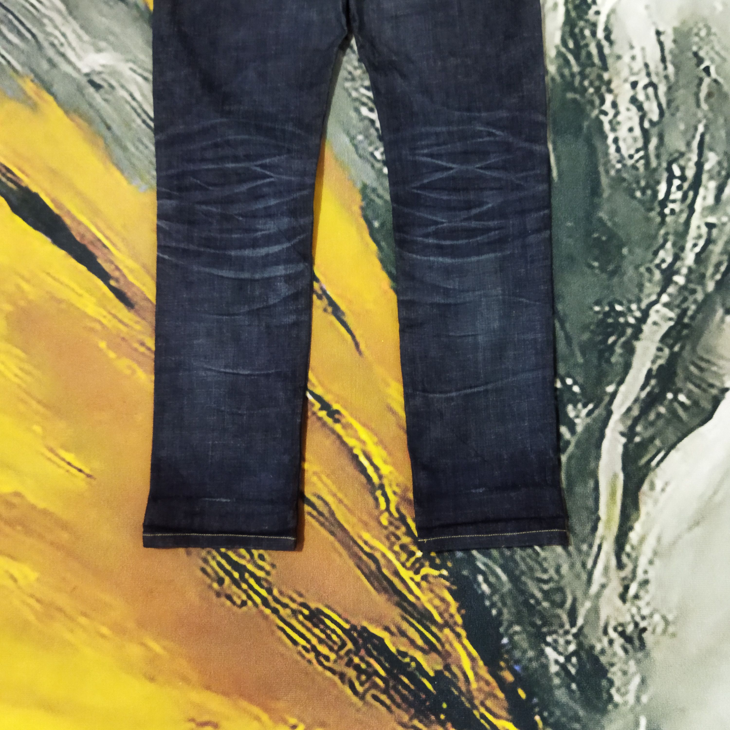 Japanese Brand VINTAGE JAPANESE SPRING WAIST DISTRESSED BLACK JEANS PANTS Size US 29 - 9 Thumbnail