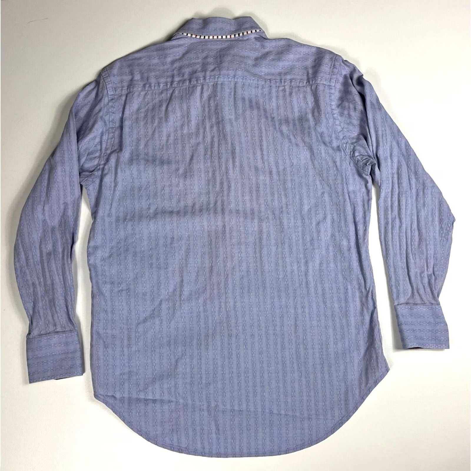 Robert Graham Robert Graham Button-Up Shirt Striped Violet 100% Cotton Men’s Sz M Regular Long Sleeve Collared Size US M / EU 48-50 / 2 - 3 Thumbnail