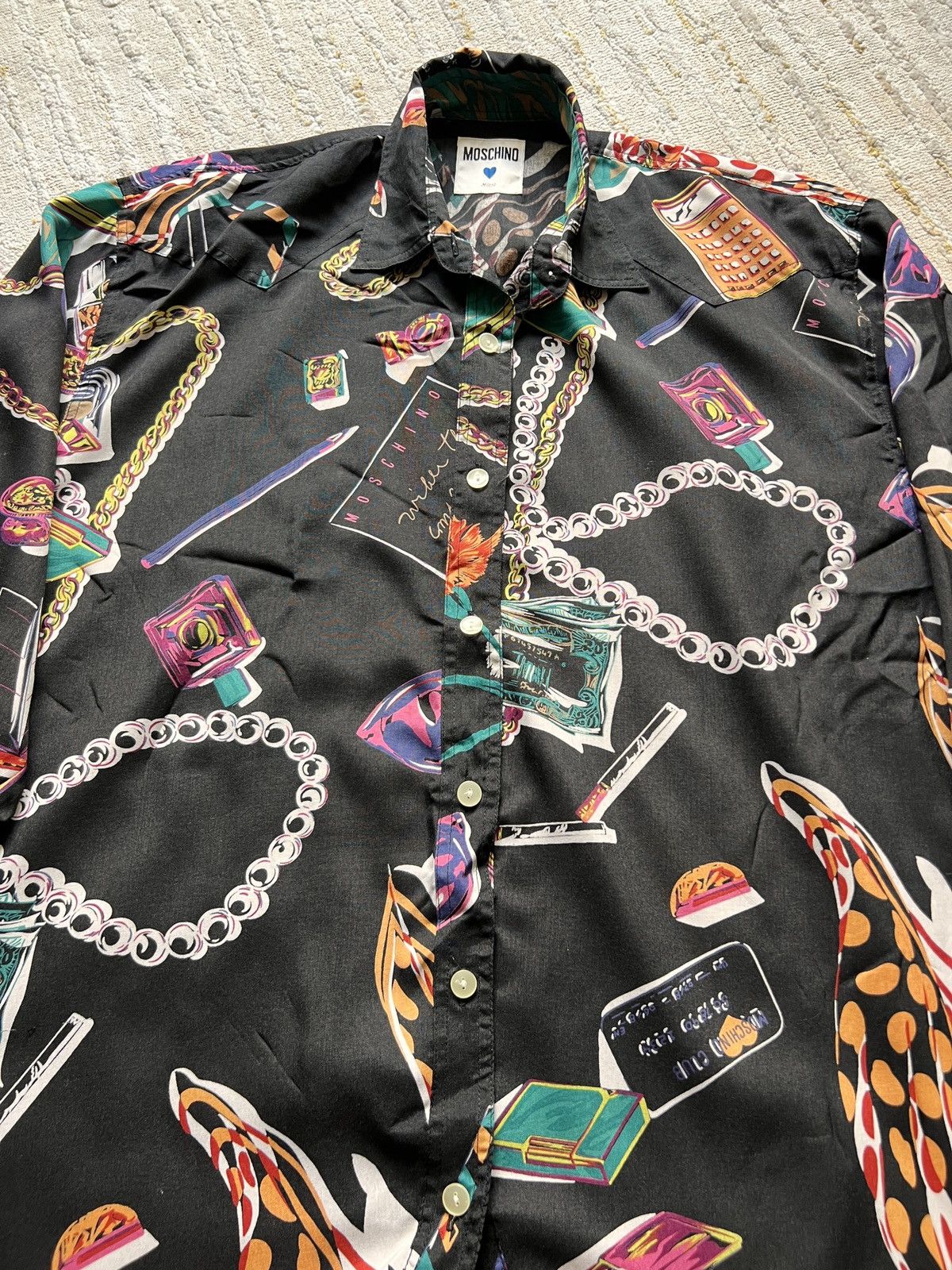 Love Moschino × Moschino Moschino Barouqe Long Button Ups Shirt Size M / US 6-8 / IT 42-44 - 5 Thumbnail