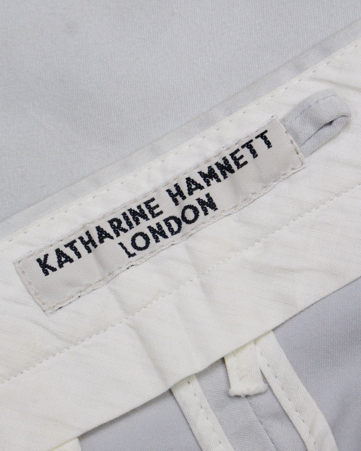 Katharine Hamnett London 2000S KATHARINE HAMNETT LONDON WHITE-GREY TROUSERS Size US 32 / EU 48 - 6 Thumbnail
