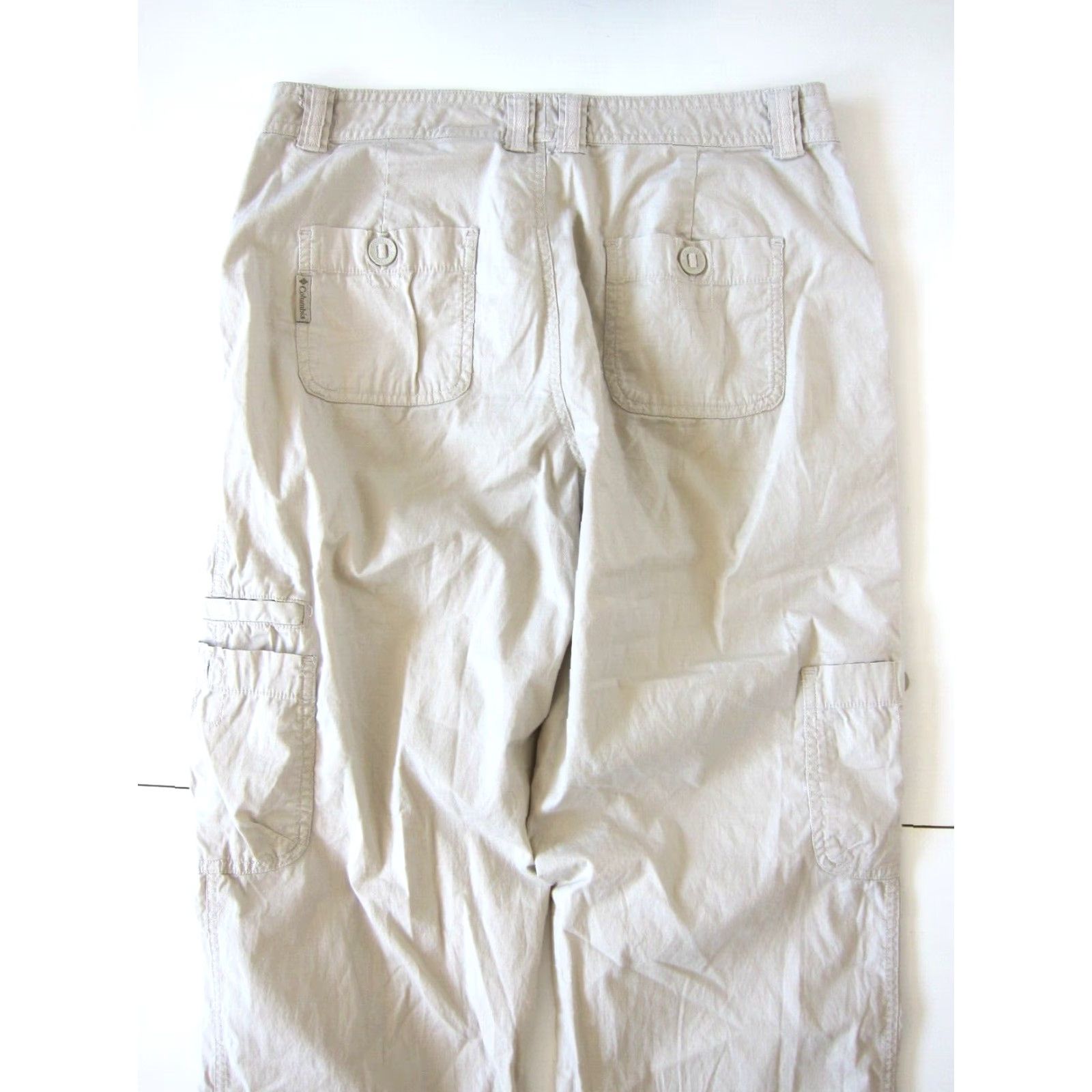 Vintage Columbia Women Pants Cargo Chino Pocket 100% Cotton Brown Beige 6 Size 28" / US 6 / IT 42 - 6 Thumbnail