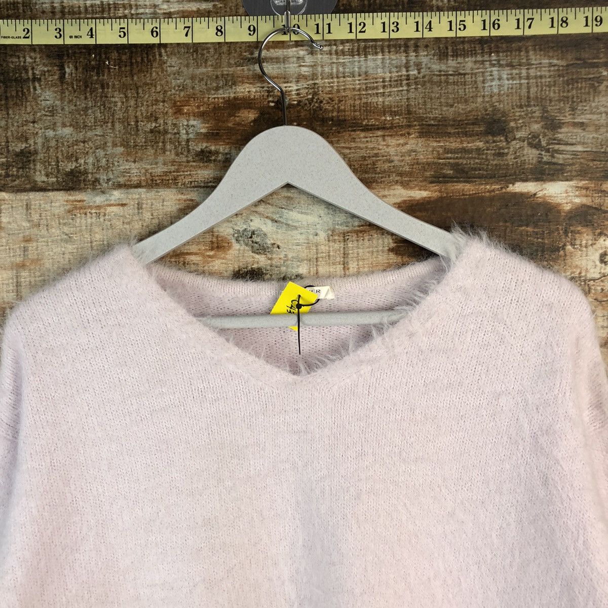Japanese Brand DL Glacier Pink Mohair Knitwear #C433 Size L / US 10 / IT 46 - 4 Thumbnail