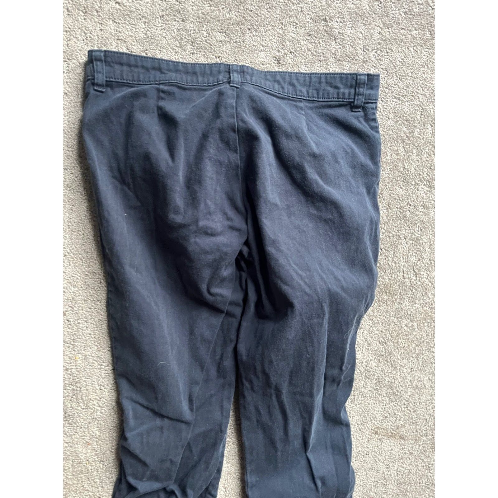 Dickies Dickies Women Pants Skinny Navy Blue 7 Regular Juniors Slim Flat Front Zipper Solid Cotton Spandex 28in Inseam - Casual Travel Office Womens Size 28" / US 6 / IT 42 - 4 Thumbnail