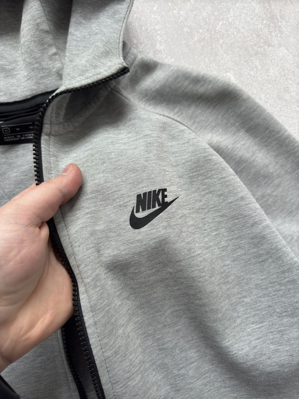 Nike × Vintage Nike Tech Fleece Grey Zip Hoodie Drill Y2K Sportswear Size US M / EU 48-50 / 2 - 6 Thumbnail