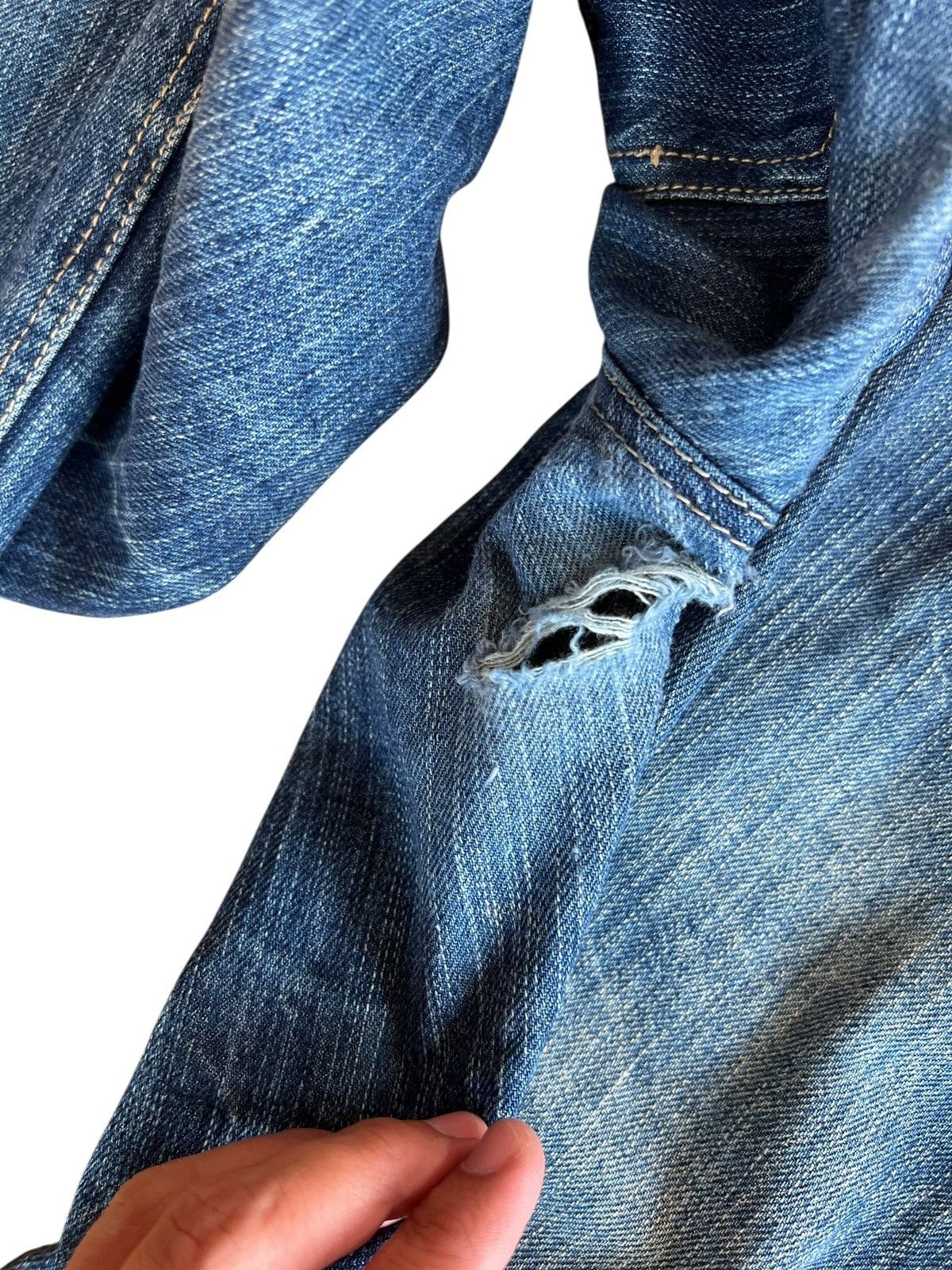 Japanese Brand Vintage Japanese Brand Double Waist Clawmark Jean Japan Size US 28 / EU 44 - 7 Thumbnail