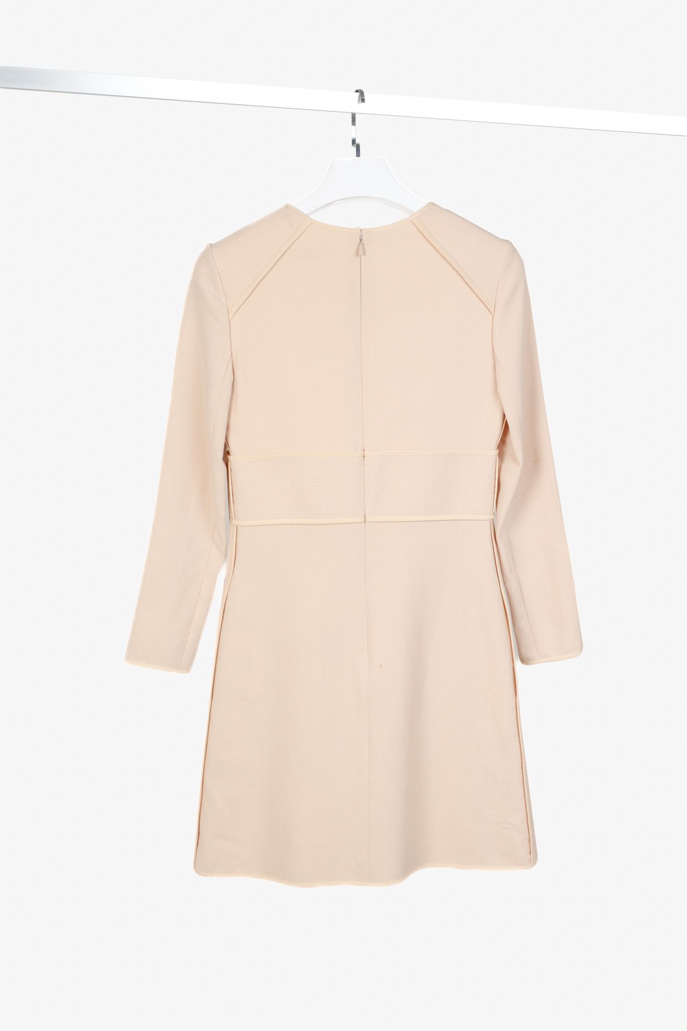 Chloe Chloe Brown Delight Wool Piped Long-Sleeve Dress Size S / US 4 / IT 40 - 2 Thumbnail