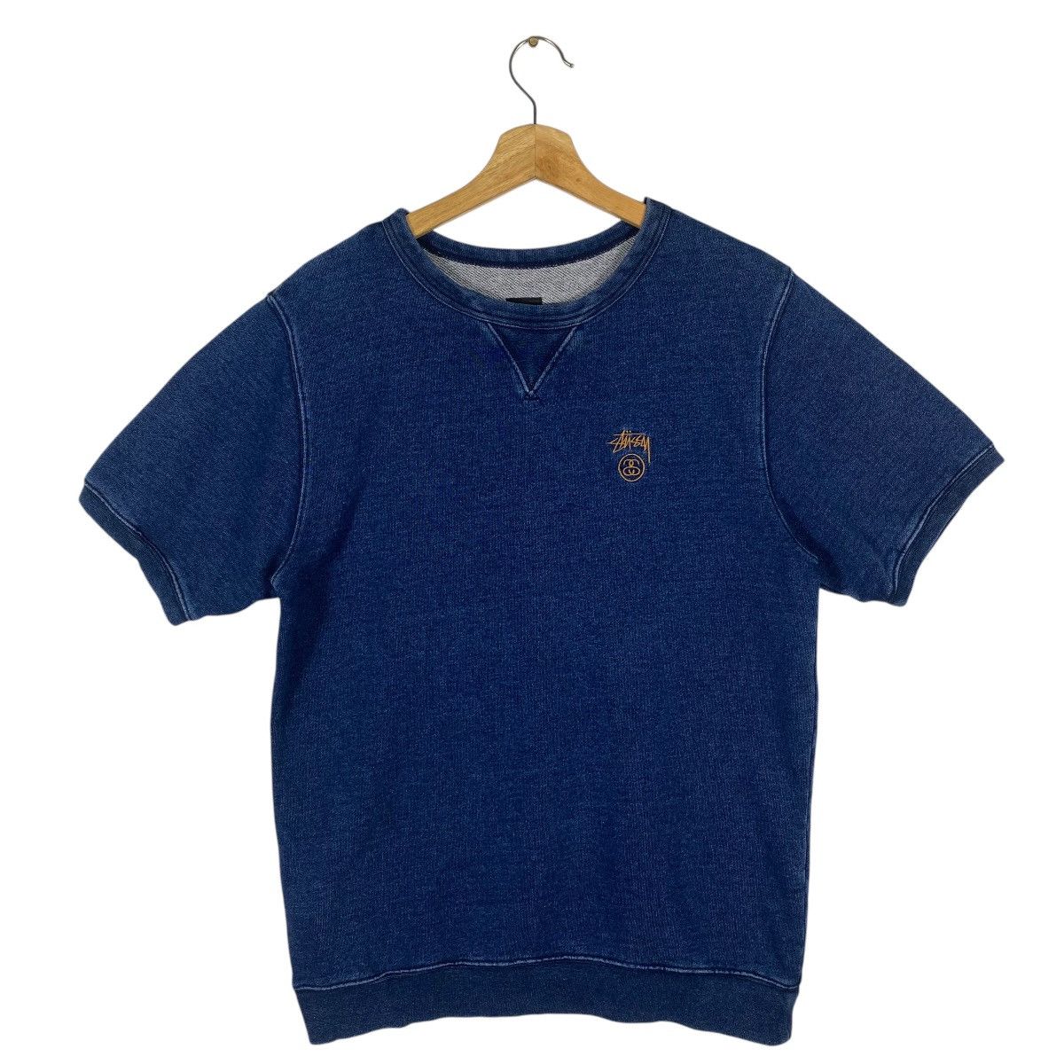 Stussy Stussy Short Sleeve Sweatshirt M Size Indigo Colour Size US M / EU 48-50 / 2 - 1 Thumbnail