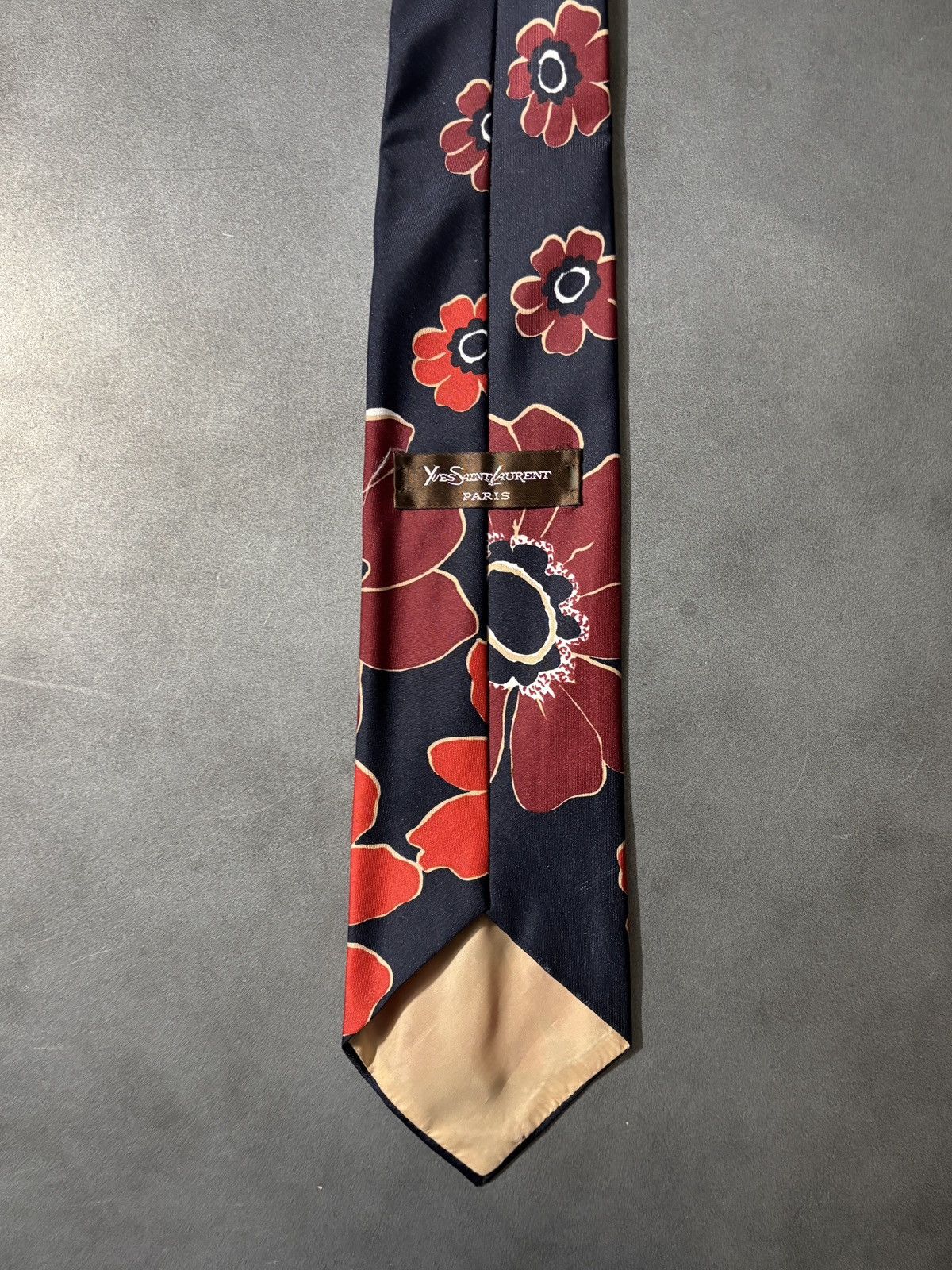 Yves Saint Laurent Vintage YSL Tie 1970s Yves Saint Laurent Floral Print MCM 80 Size ONE SIZE - 3 Thumbnail