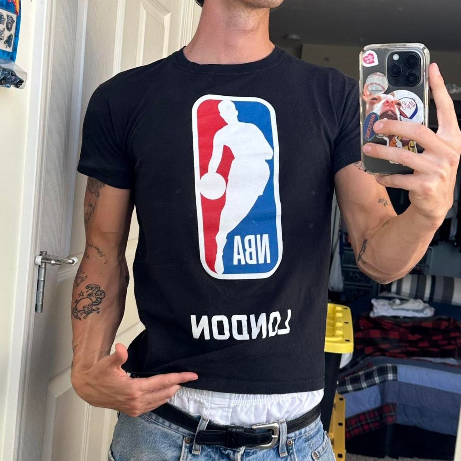 NBA Cool Black NBA London Basketball Graphic Tee Size US S / EU 44-46 / 1 - 2 Thumbnail