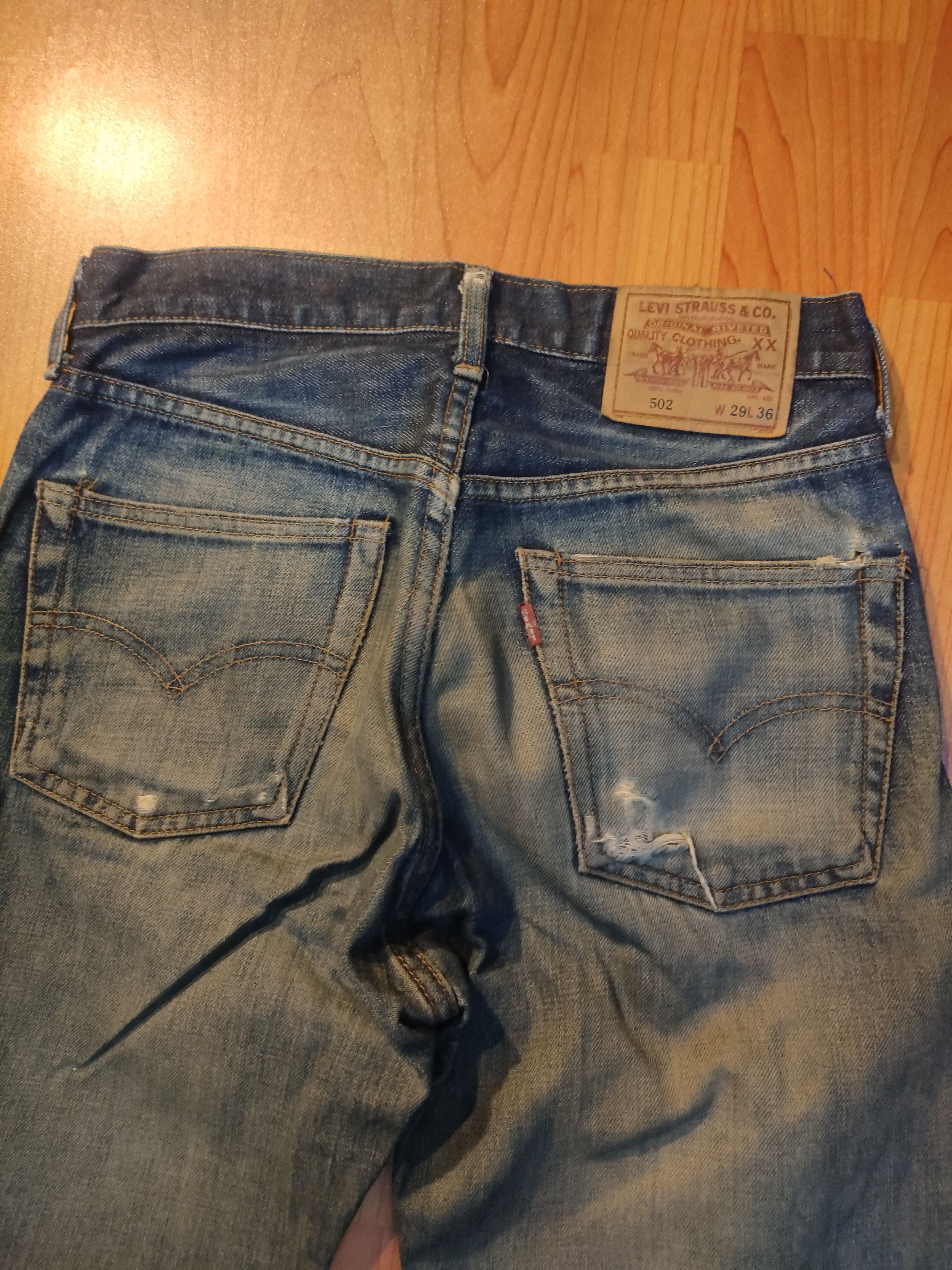 Levi's Vintage Clothing Distressed Levi's 502 Selvedge Jeans Size US 29 - 4 Thumbnail