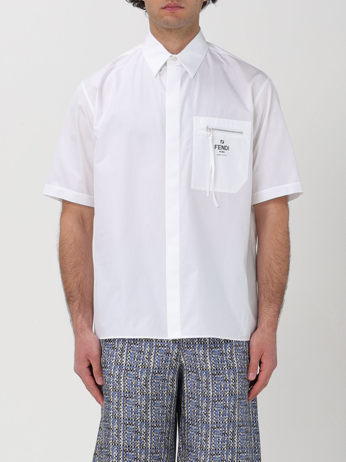 image of Fendi Shirt Men White (Size XS)