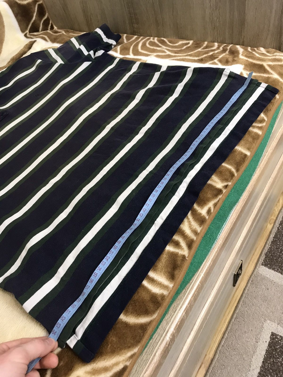 Polo Ralph Lauren 🔥 Ralph Lauren Faded Y2K Chief Keef Washed Polo Striped Size US XXL / EU 58 / 5 - 14 Thumbnail