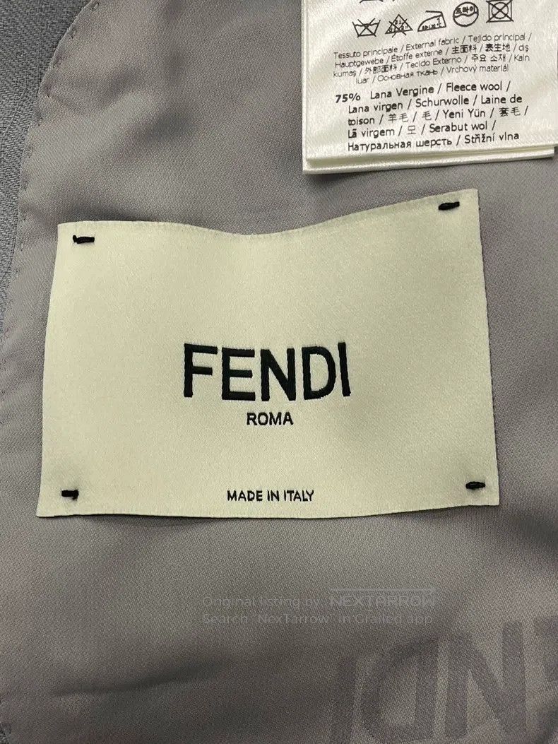 Fendi Fendi Light Blue Letter Embroidered Suit Size XS / US 0-2 / IT 36-38 - 5 Thumbnail