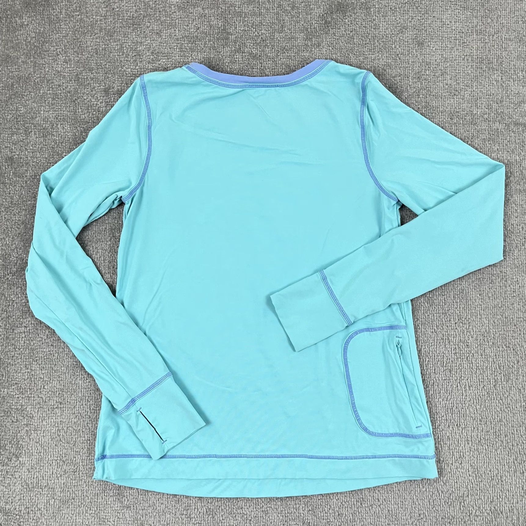 Lilly Pulitzer Lilly Pulitzer Renay Sunguard Shirt Womens Small Blue Long Sleeve Luxletic UPF 50+ Activewear Size S / US 4 / IT 40 - 4 Thumbnail