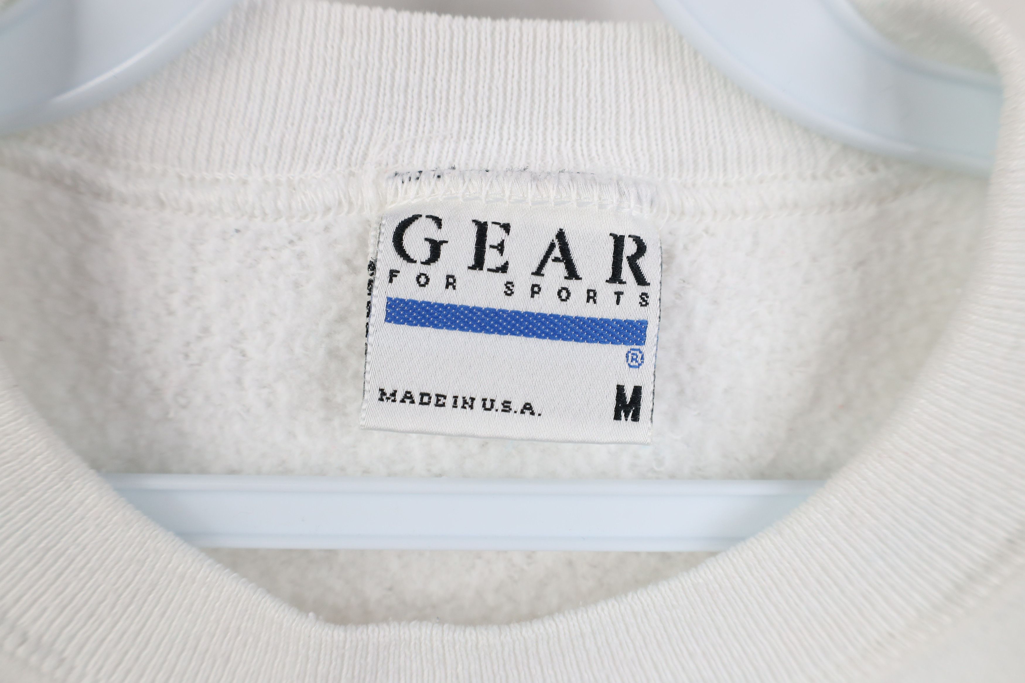 Vintage Vintage 90s Streetwear Creek Sailing Sweatshirt White USA Size M / US 6-8 / IT 42-44 - 8 Thumbnail
