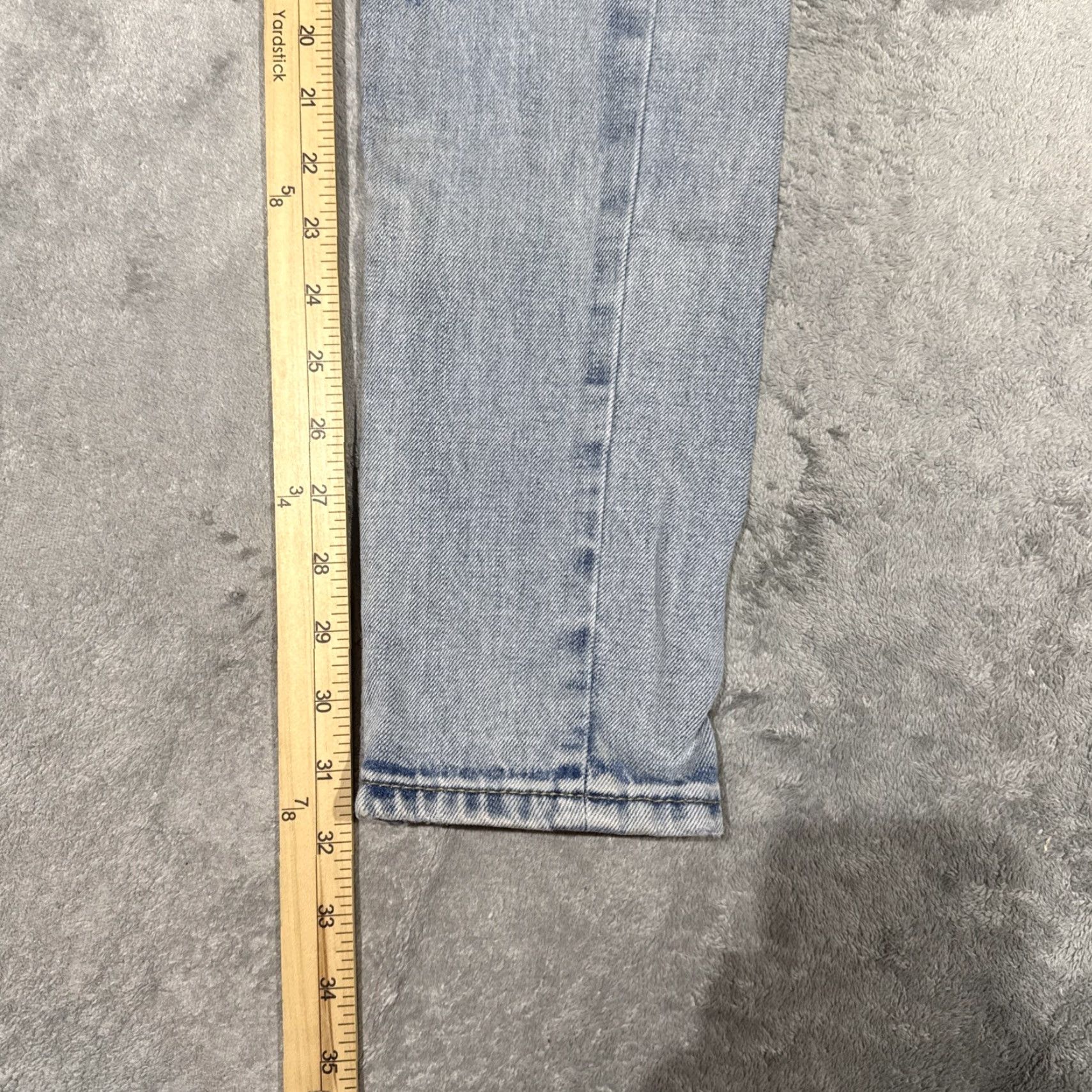 Fear of God Fear of God Jeans Mens 29 Fourth Collection 2015-2016 Distressed Denim Zip Ankle Blue Cotton Denim 90s Regular Skinny Inseam 32 Men Size US 29 - 6 Thumbnail