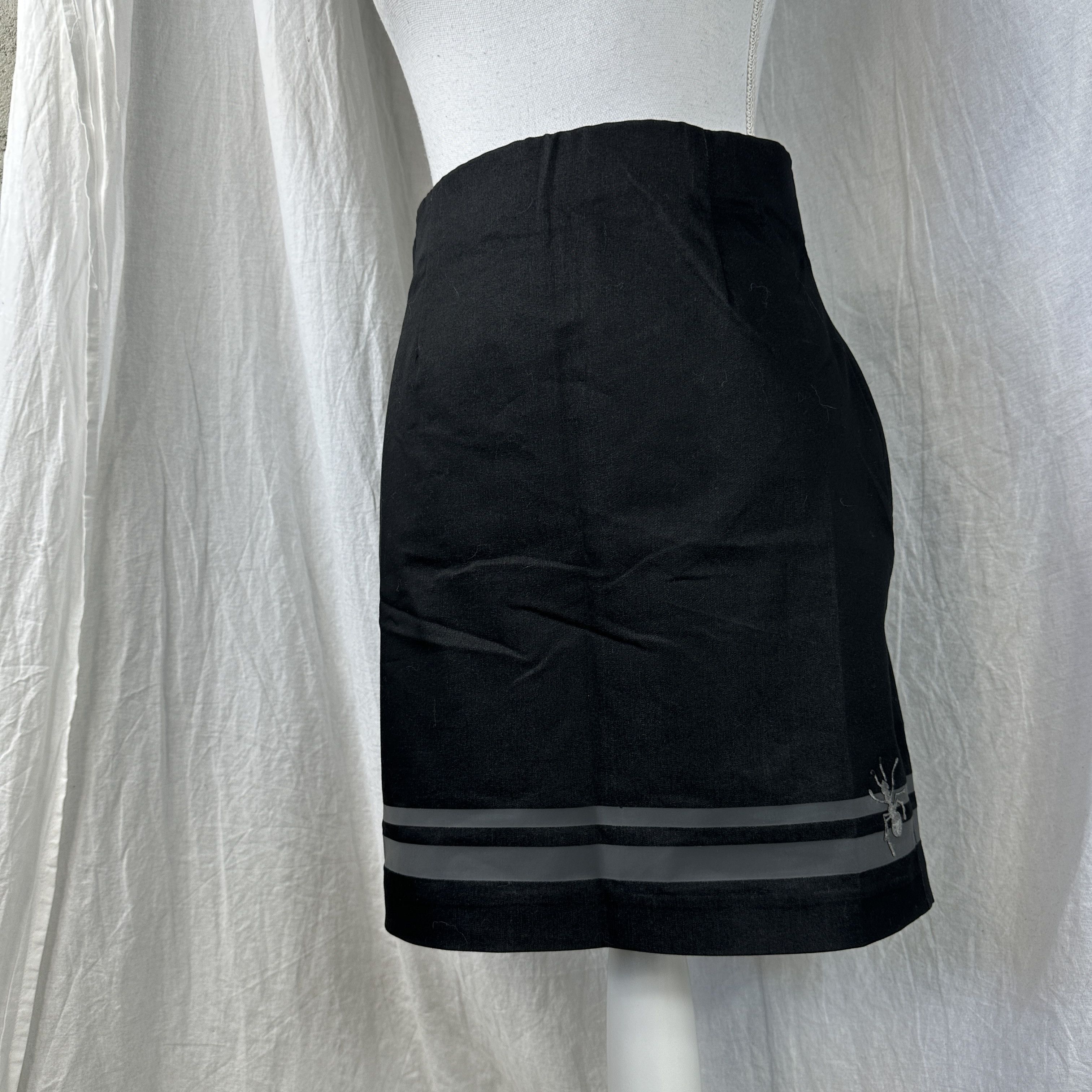 Cop Copine × Vintage Vintage Avant Garde Opium Grunge Cop Copine Spider Skirt 00s Size 25" / US 0 / IT 36 - 3 Thumbnail