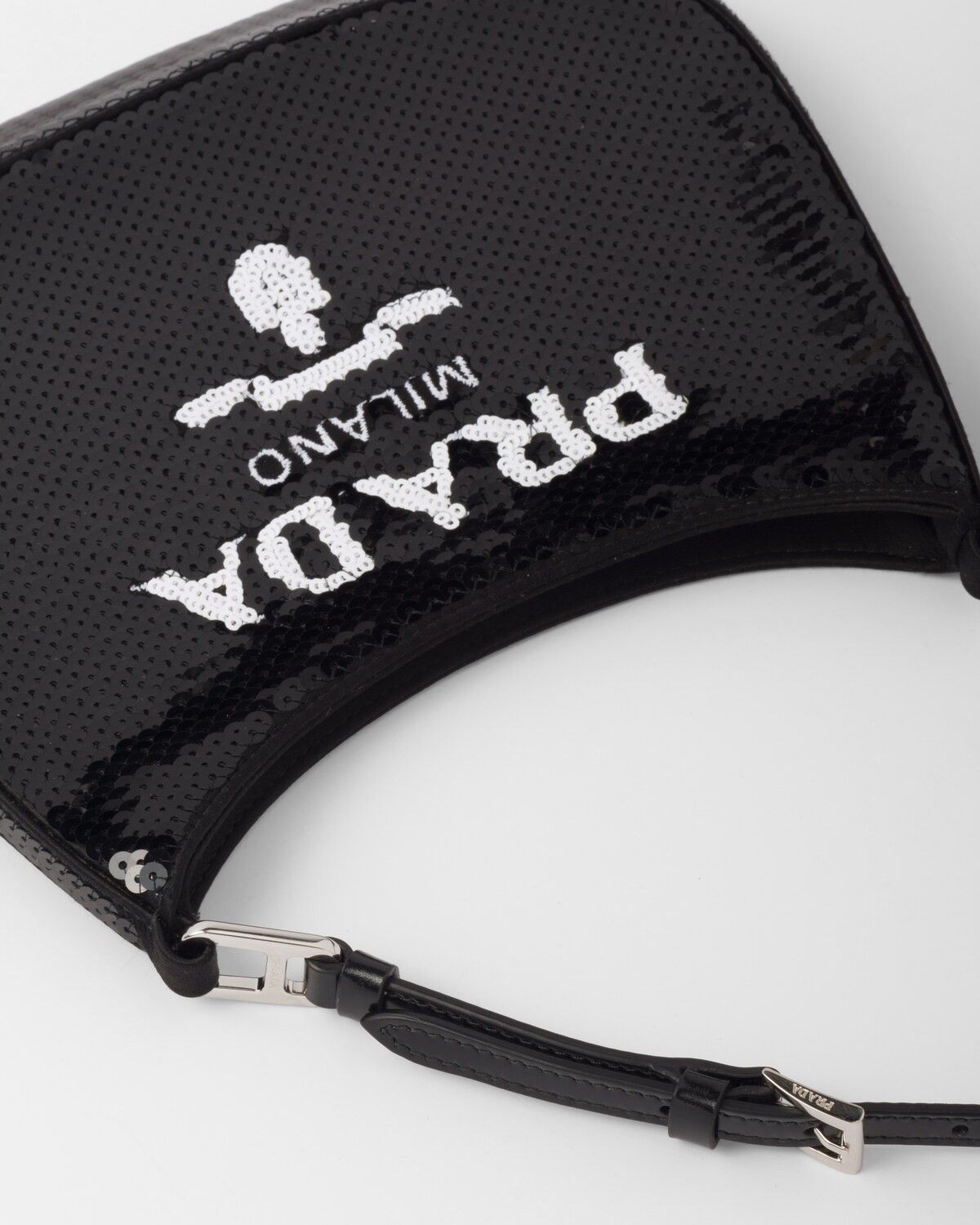 Prada o1la1rc1a0925 Size: OS / Cleo Sequined Bag in Black Size ONE SIZE - 7 Thumbnail