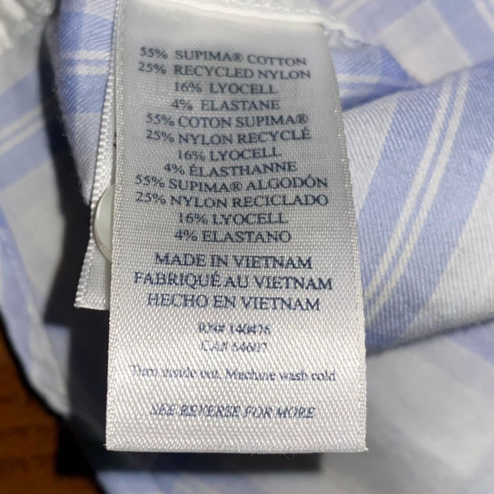 Faherty FAHERTY $158 Movement Shirt - Iris River Plaid. XXL EUC Size US XXL / EU 58 / 5 - 14 Thumbnail