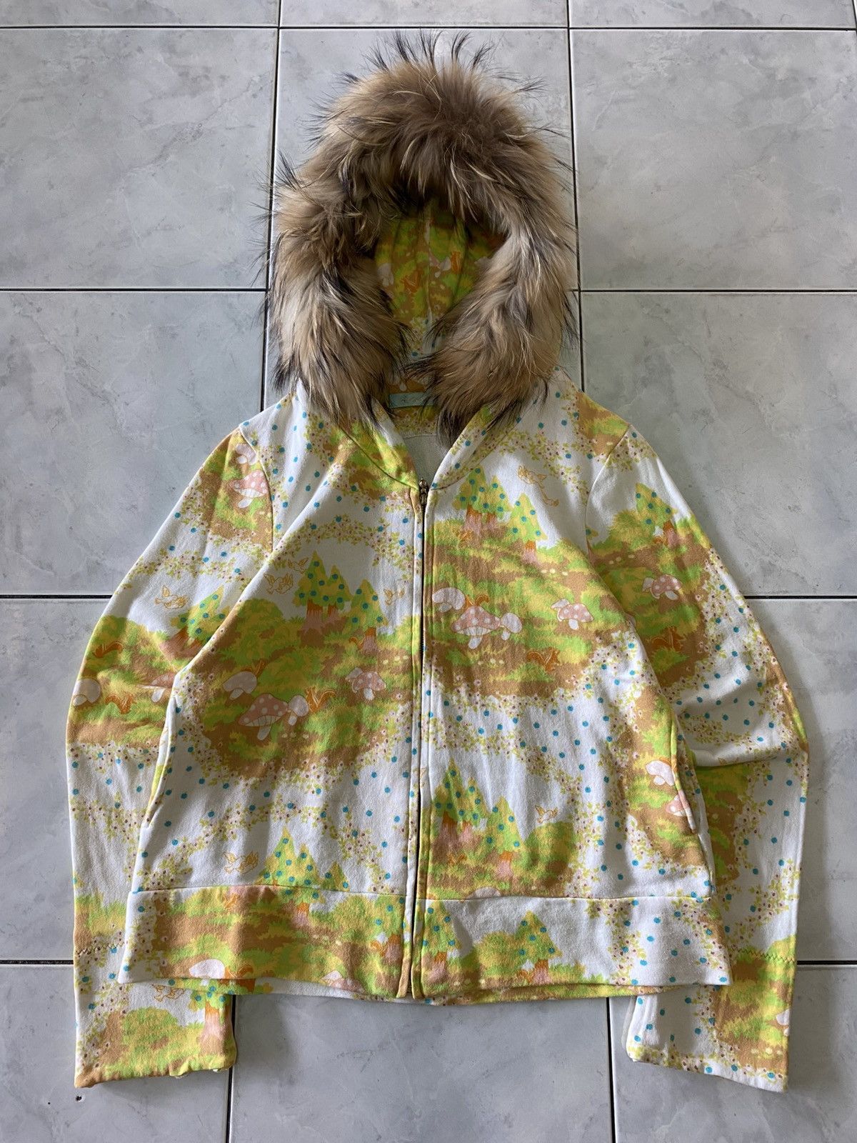 Japanese Brand FUR Cherir La Femme Japan Fairy Zip Hoodie Forest Mushroom Size M / US 6-8 / IT 42-44 - 1 Thumbnail