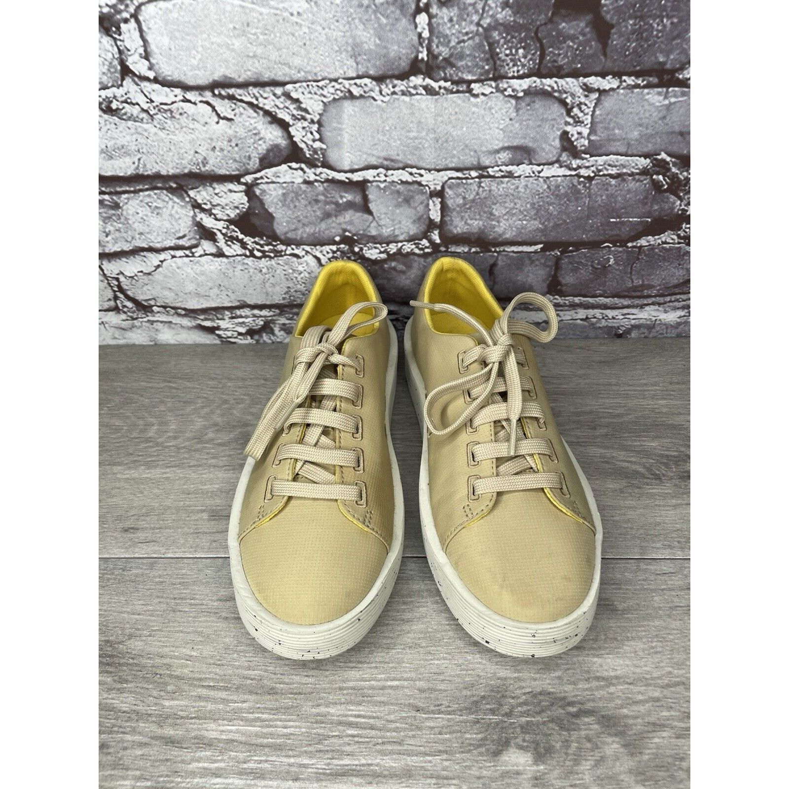 Camper Camper Yellow Leather Casual Lace Up Lightweight Sneakers Wo Size US 6 / IT 36 - 20 Thumbnail