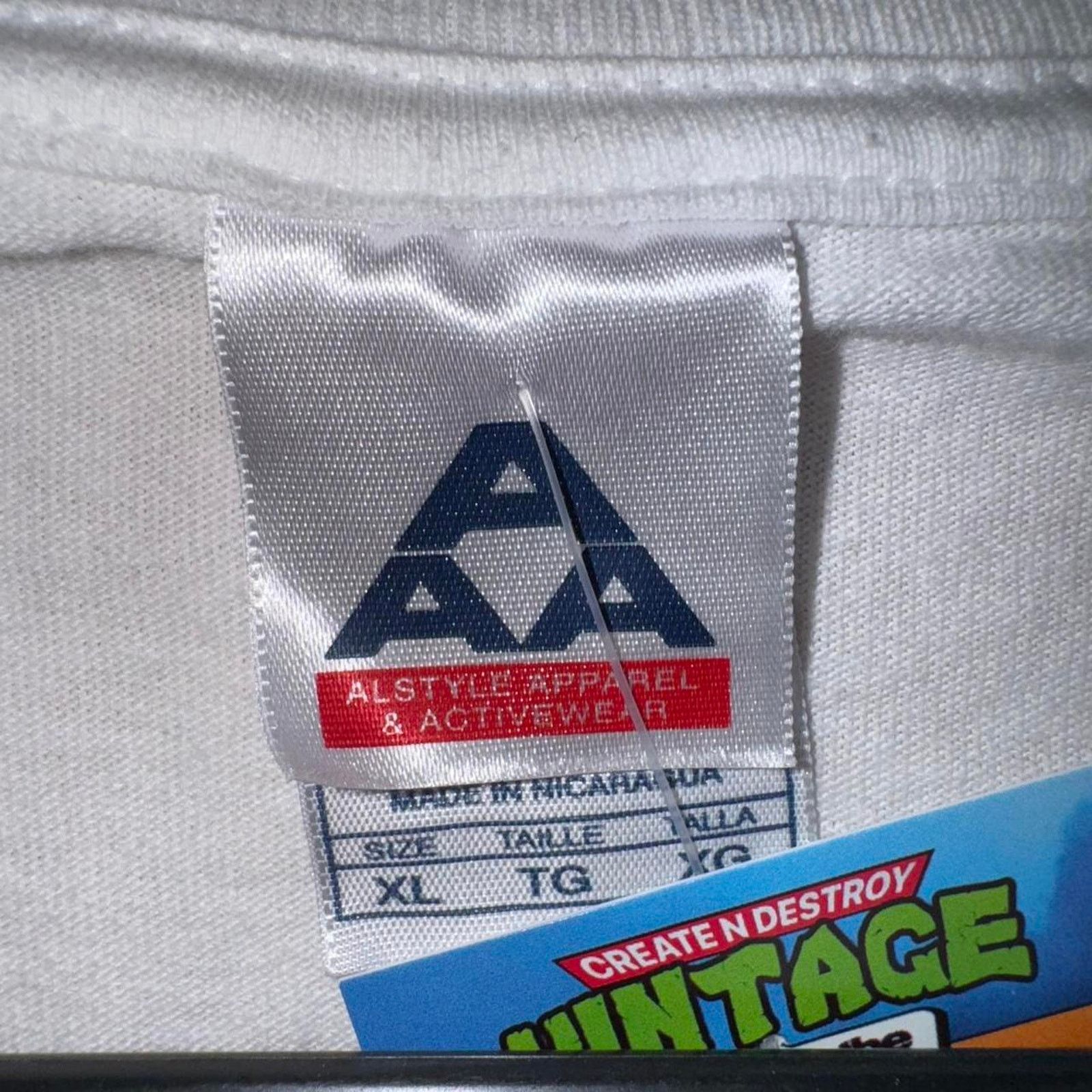 AAA Vintage y2k aop grunge abstract paint guitar t-shirt Size US XL / EU 56 / 4 - 4 Thumbnail
