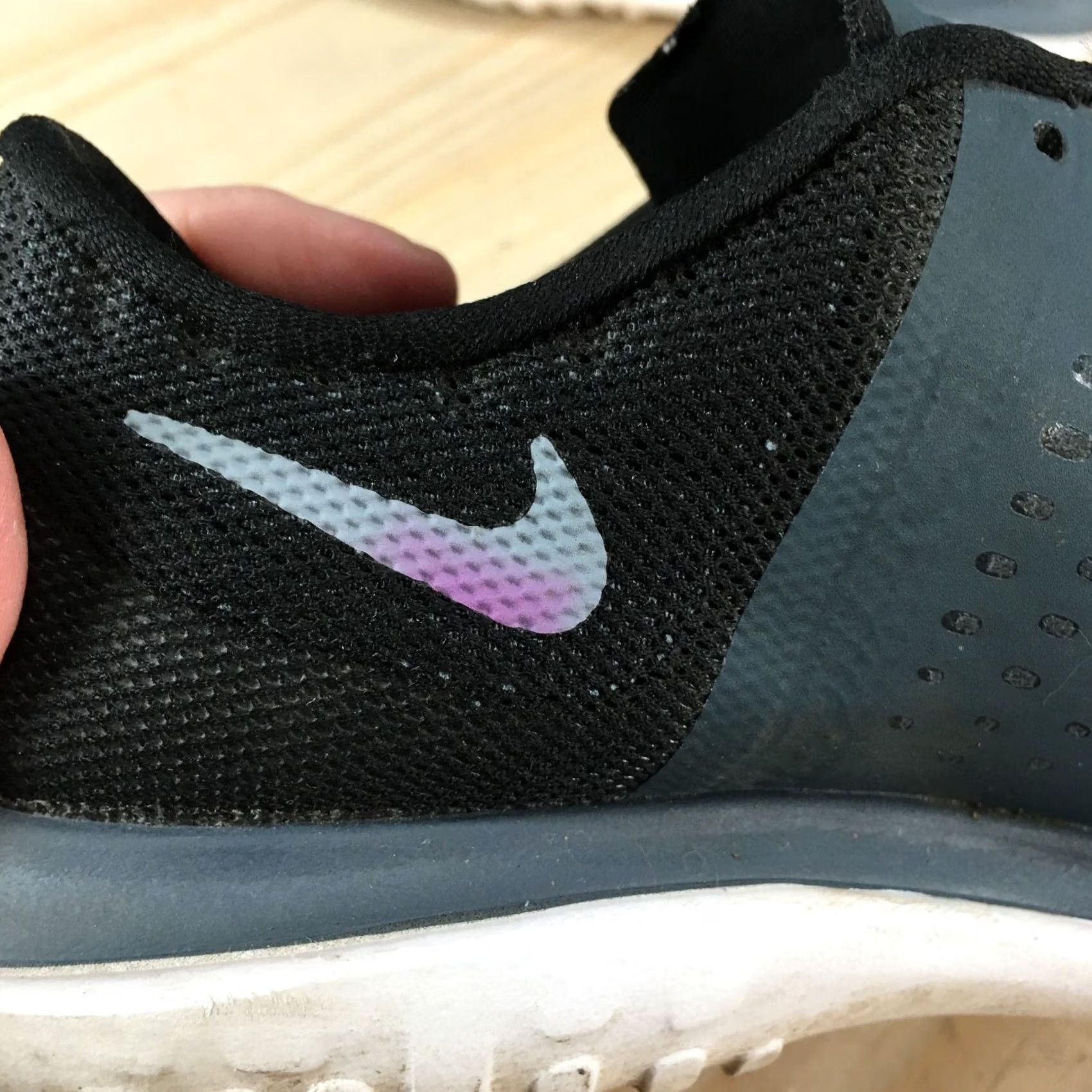 Nike Nike FS Lite Run 2 Athletic Sneakers Womens 6 Black Blue Low Top Size M / US 6-8 / IT 42-44 - 5 Thumbnail