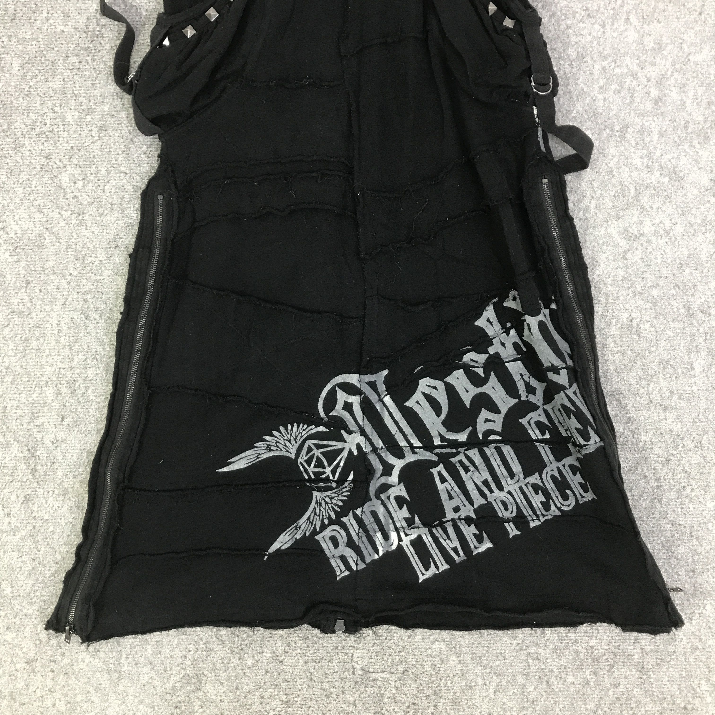 Japanese Brand PUNK SKIRT BLACK JAPANESE BRAND MEXI SKIRT K130B6 Size 28" / US 6 / IT 42 - 3 Thumbnail