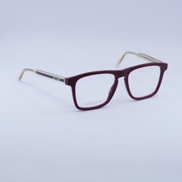 Gucci 🕶️ New Gucci GG0561O 003 Burgundy Eyeglasses 54mm Size ONE SIZE - 5 Thumbnail