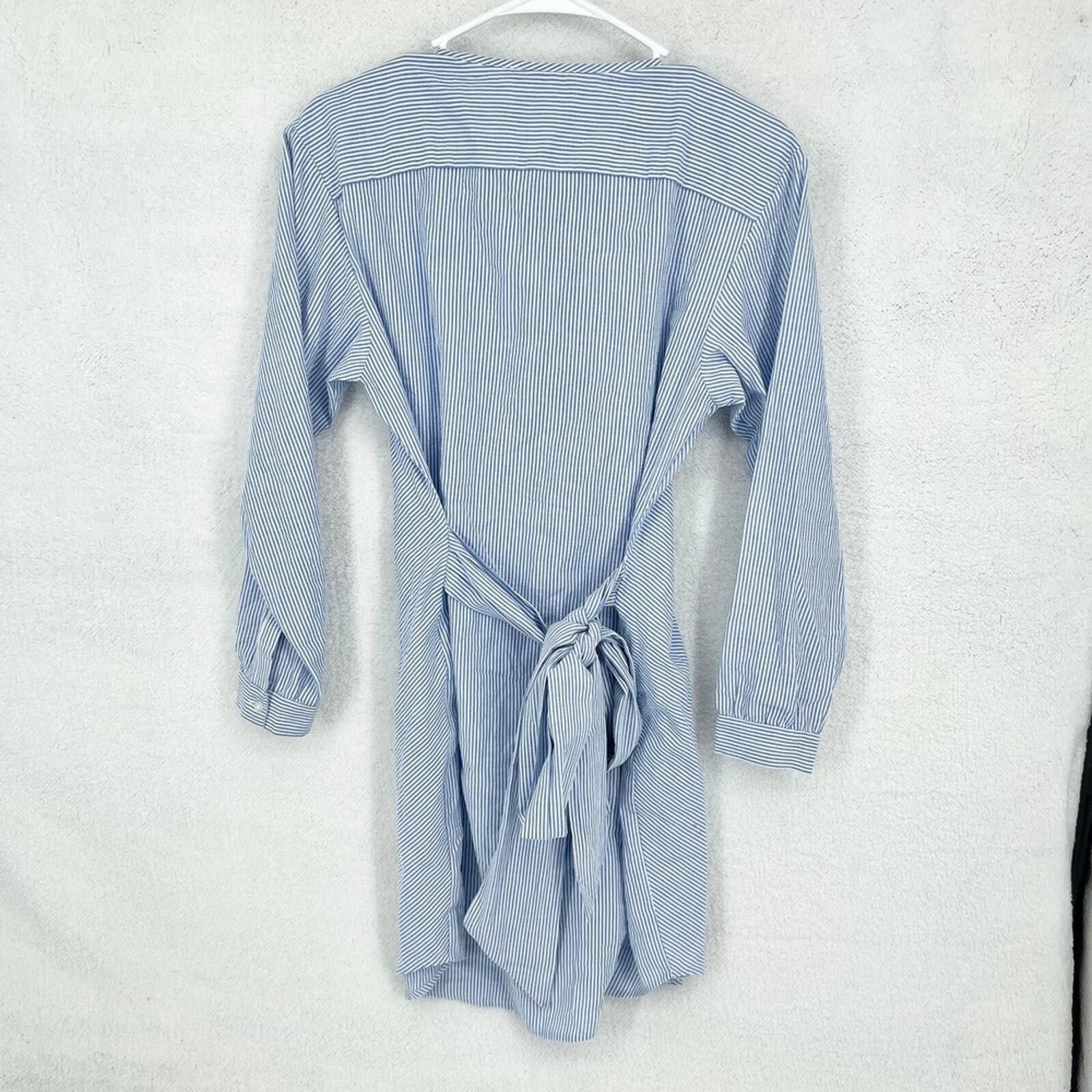 Allsaints AllSaints Small Button Down Blue & White Striped Nautical Size S / US 4 / IT 40 - 5 Thumbnail