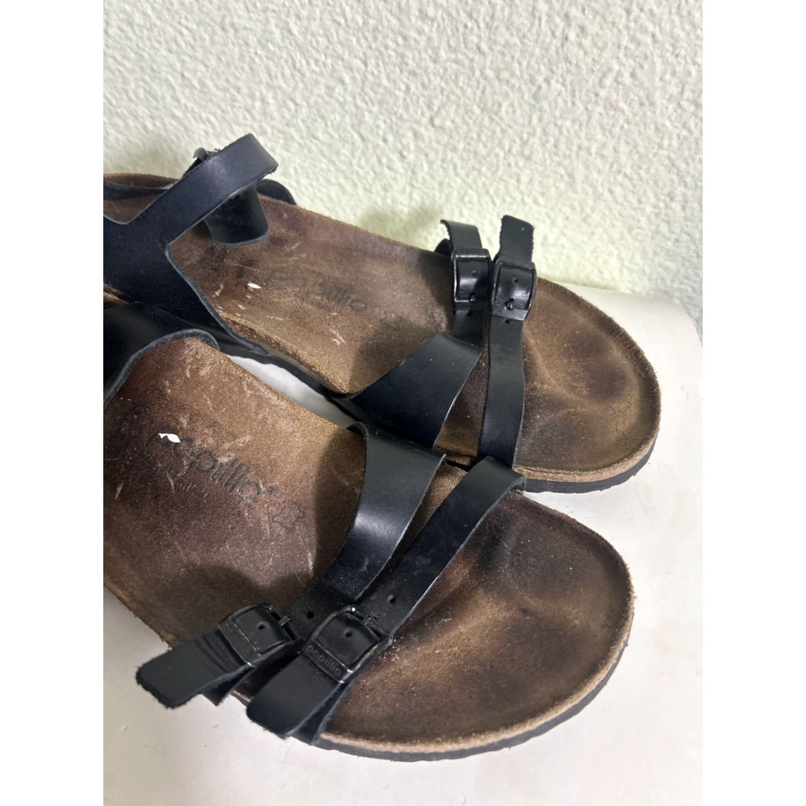Birkenstock Birkenstock Papillio Birko Flor LANA Sandal Women 42 11-11.5 Black Ankle Strap Strappy Leather Upper Metal Theme Size US 11.5 / IT 41.5 - 2 Thumbnail