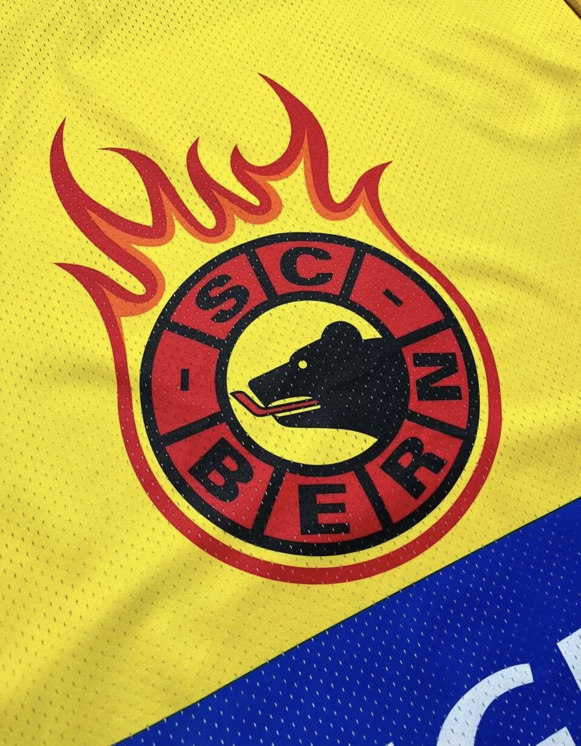 NHL × Vintage Ice Hockey SC Bern Jersey Swiss Yellow Yvette Peugeot Size US S / EU 44-46 / 1 - 5 Thumbnail