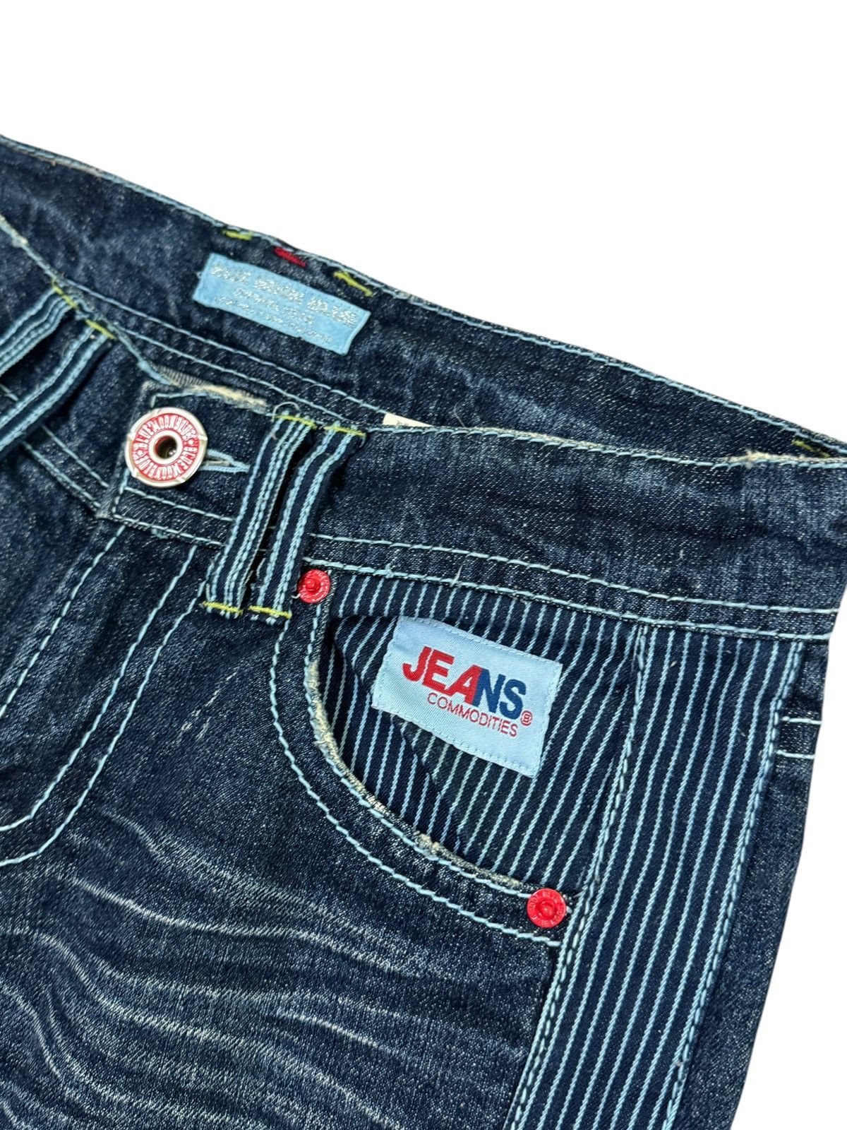 Hysteric Glamour × Japanese Brand VINTAGE BLUE MOON BLUE DAICOCK HICKORY LOW RISE DENIM JEANS Size US 30 / EU 46 - 7 Thumbnail