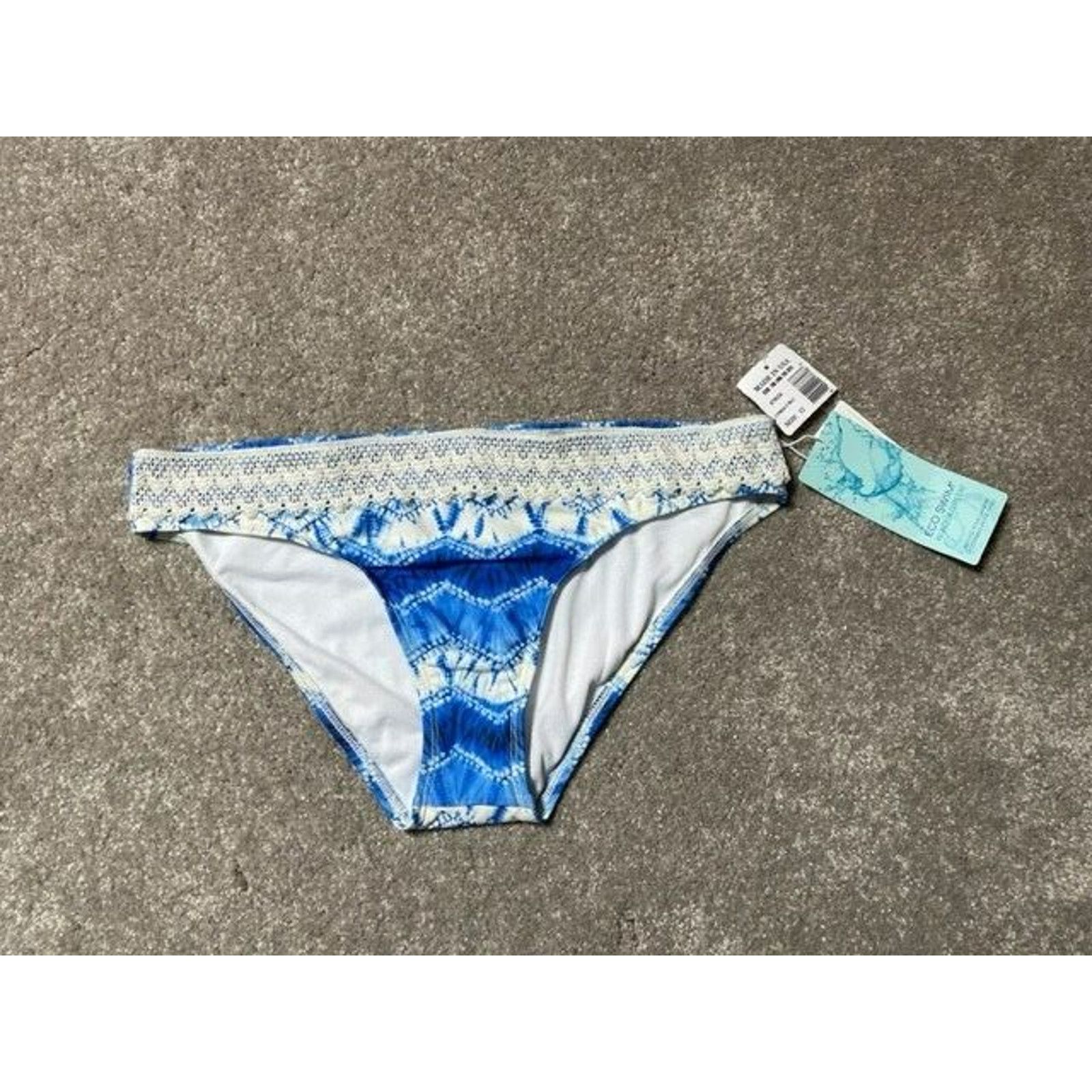 Other Eco Swim by Aqua Green Bikini Swim Bottom Womens 12 Zig Zag Size XL / US 12-14 / IT 48-50 - 1 Thumbnail