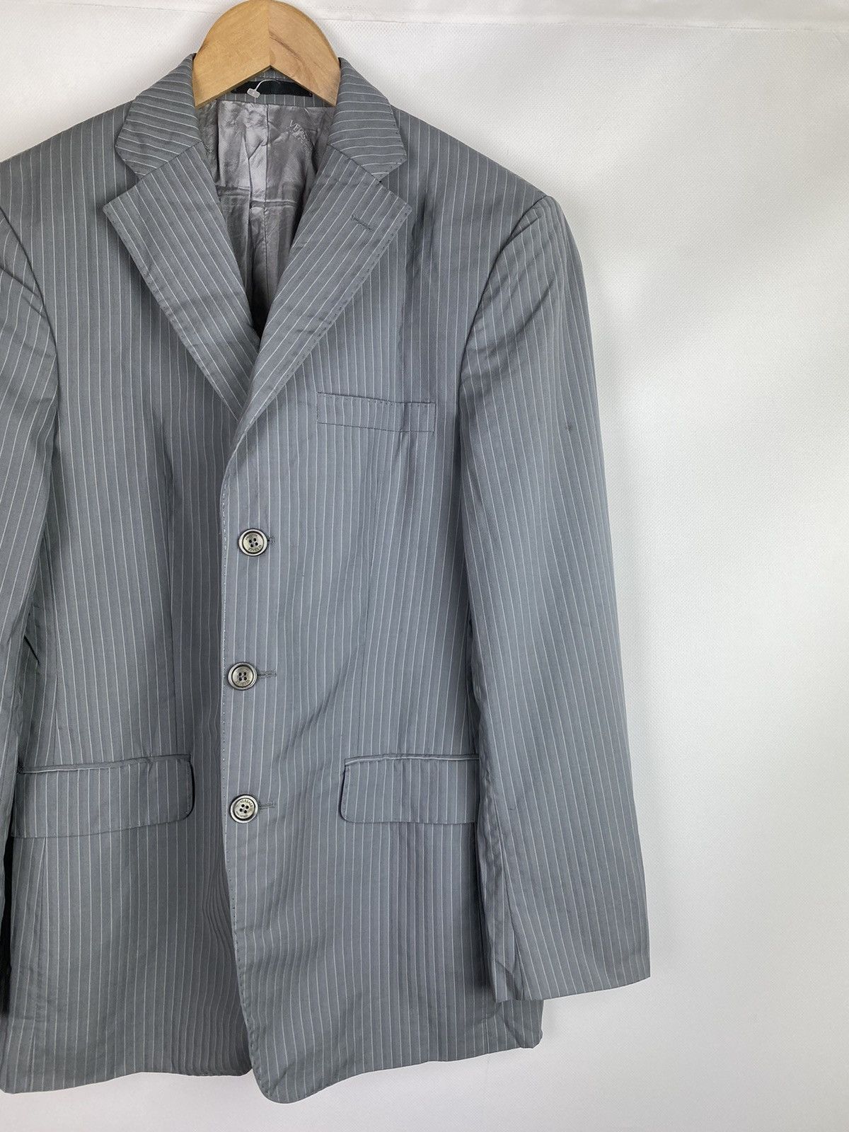 Versace Versace Collection men’s wool striped blazer jacket Size 38R - 3 Thumbnail