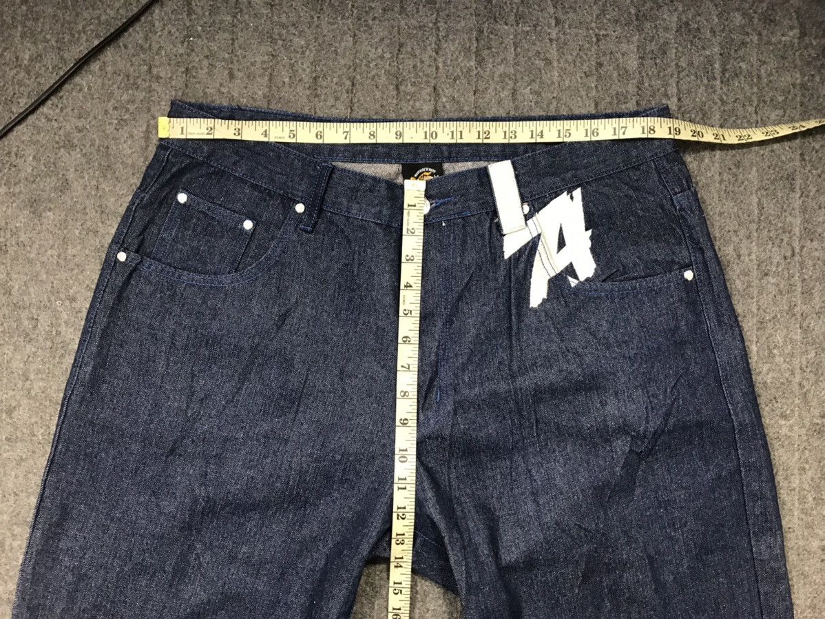 Vintage D.O.P Denim Gangsta 13 La Dark Indigo Denim Baggy Hiphop Size US 38 / EU 54 - 13 Thumbnail