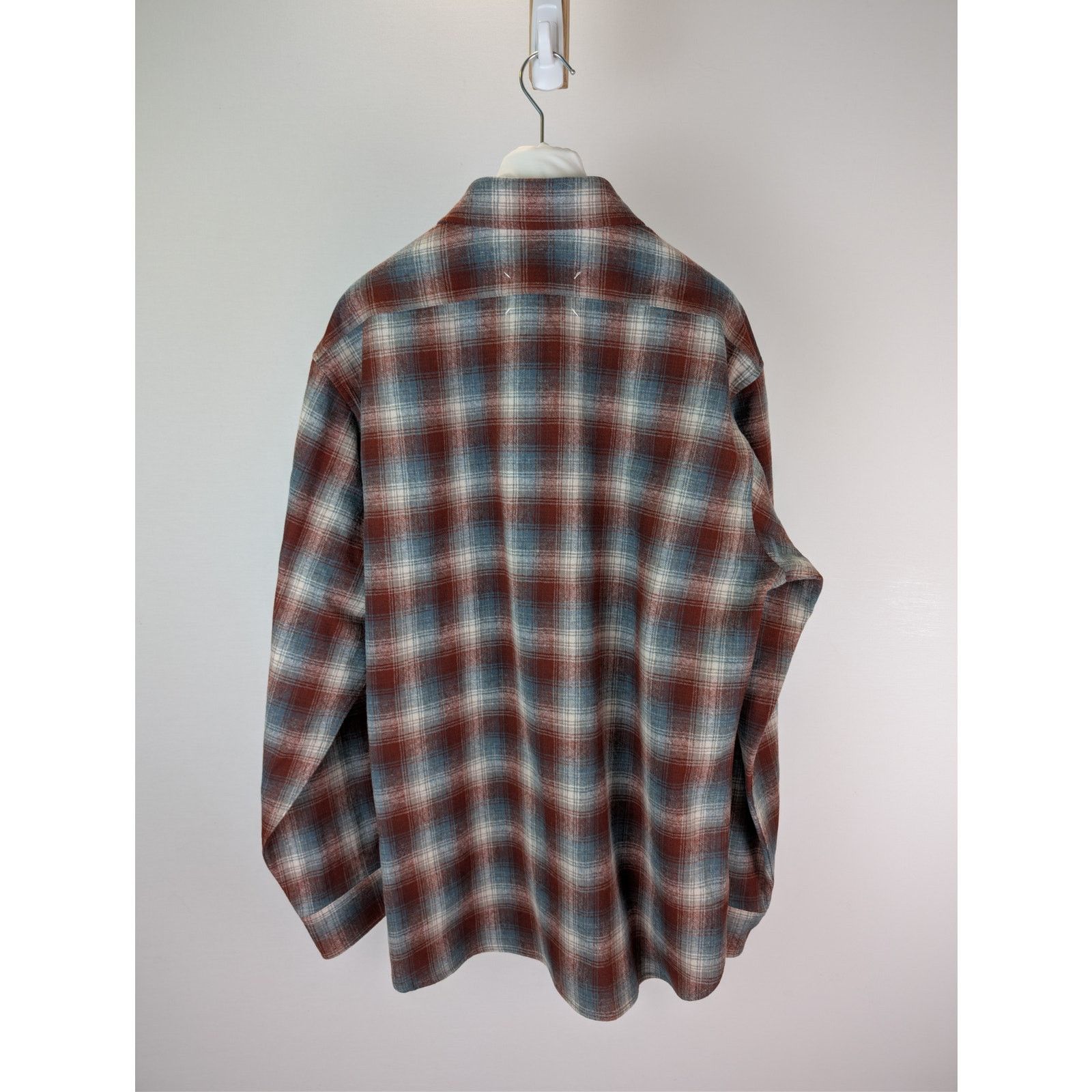 Maison Margiela × Pendleton o1rshd1 Pendleton Checked Wool Button up Shirt in Rust Size US S / EU 44-46 / 1 - 17 Thumbnail
