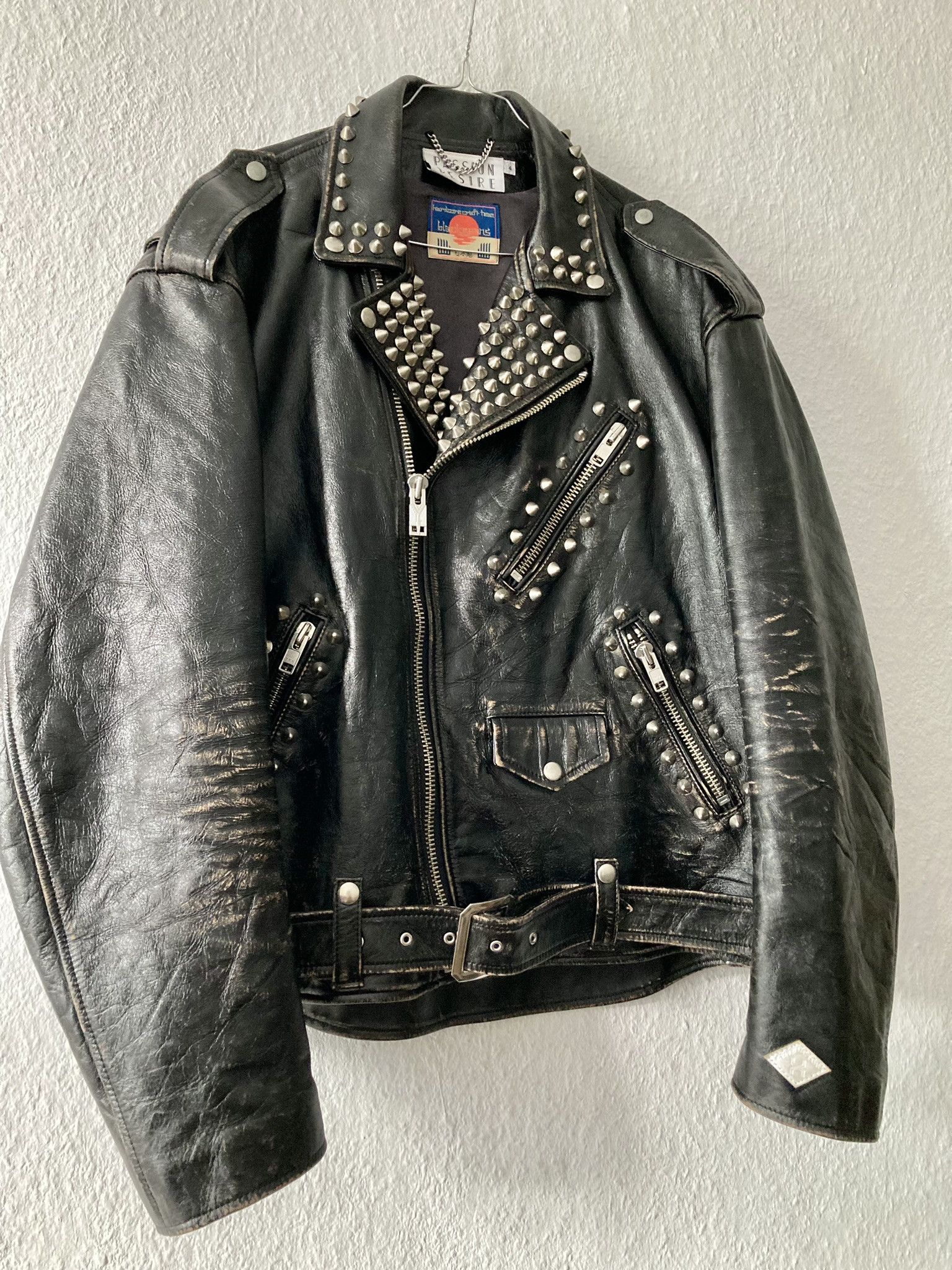 Blackmeans Blackmeans Ltd. Edition Sid Vicious Biker Leather Jacket XL Size US XL / EU 56 / 4 - 9 Thumbnail