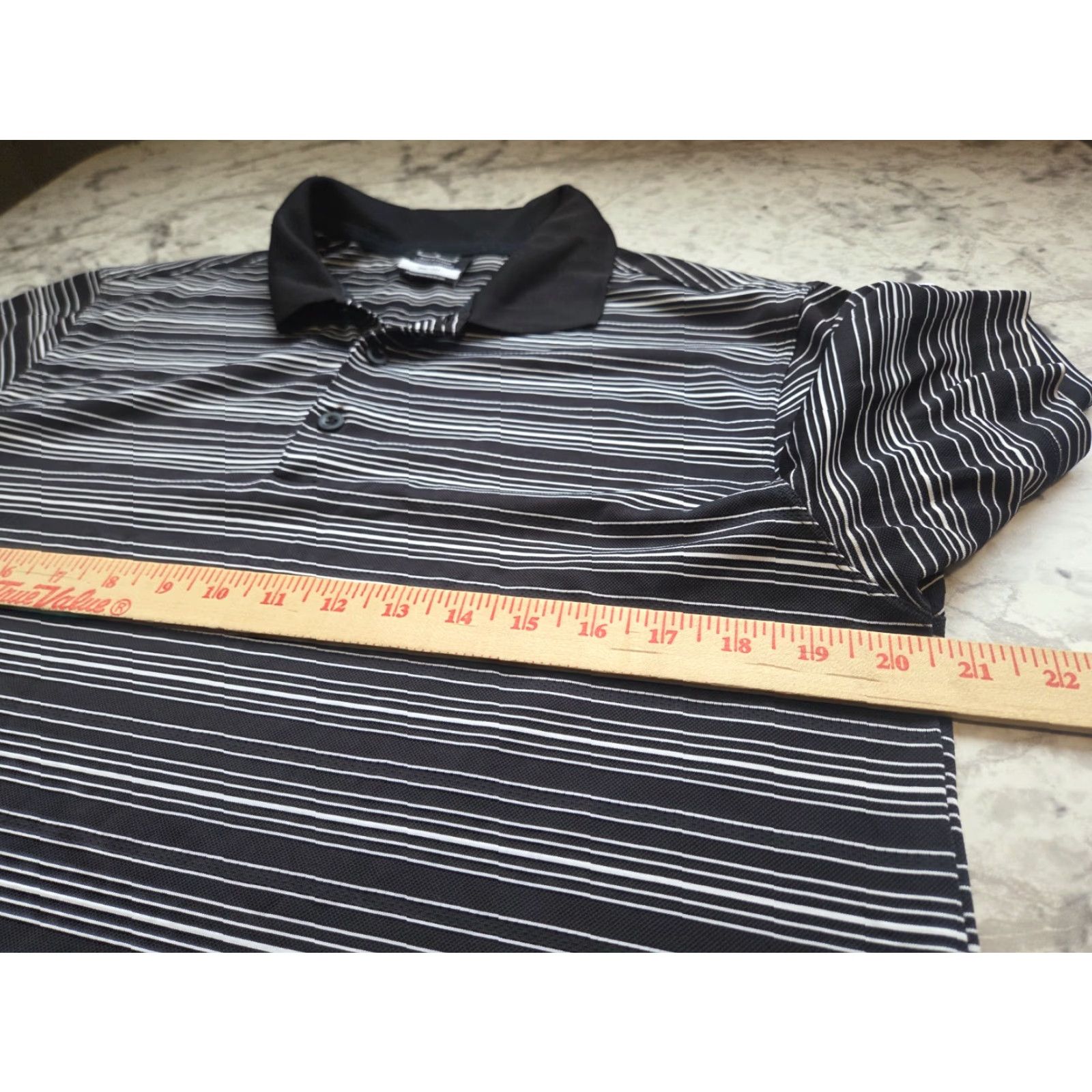 Nike Nike Golf Polo Shirt Men M Black White Striped Dri-FIT Short Sleeve Shirt Size US M / EU 48-50 / 2 - 6 Thumbnail