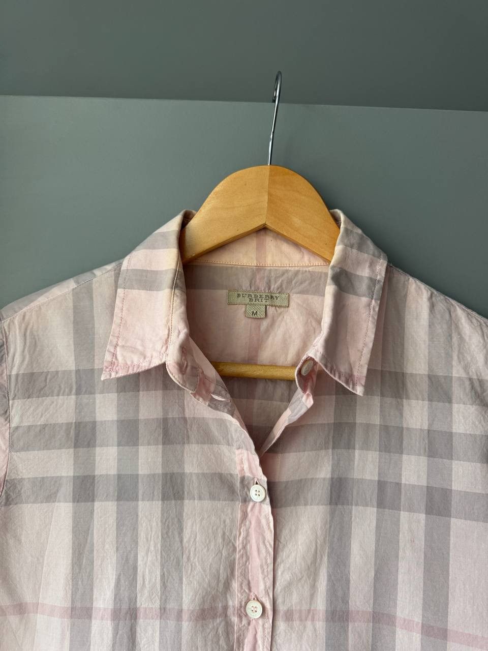 Burberry × Designer Womens Burberry Brit Nova Check L/S Shirt Size M Luxury Size M / US 6-8 / IT 42-44 - 3 Thumbnail