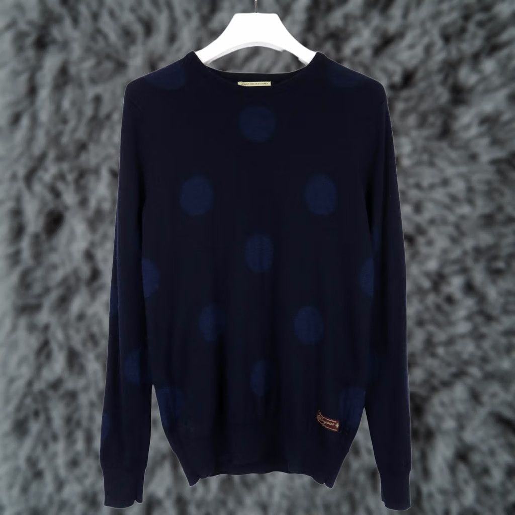 Scotch & Soda SCOTCH & SODA Jumper Men's MEDIUM Blue Pure Merino Wool Crew Neck Patterned Size US M / EU 48-50 / 2 - 1 Thumbnail