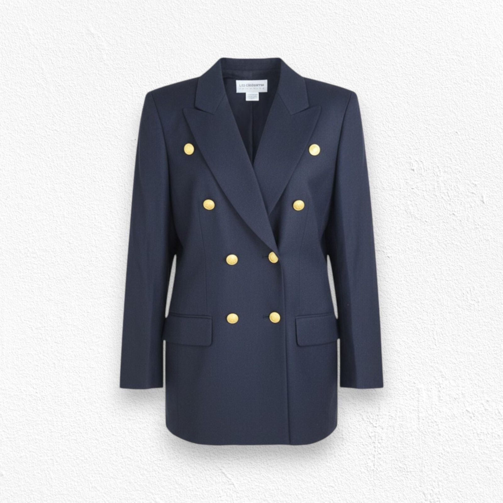 Vintage Vintage Navy Military Style Wool Blazer Size 6 Size M / US 6-8 / IT 42-44 - 1 Thumbnail