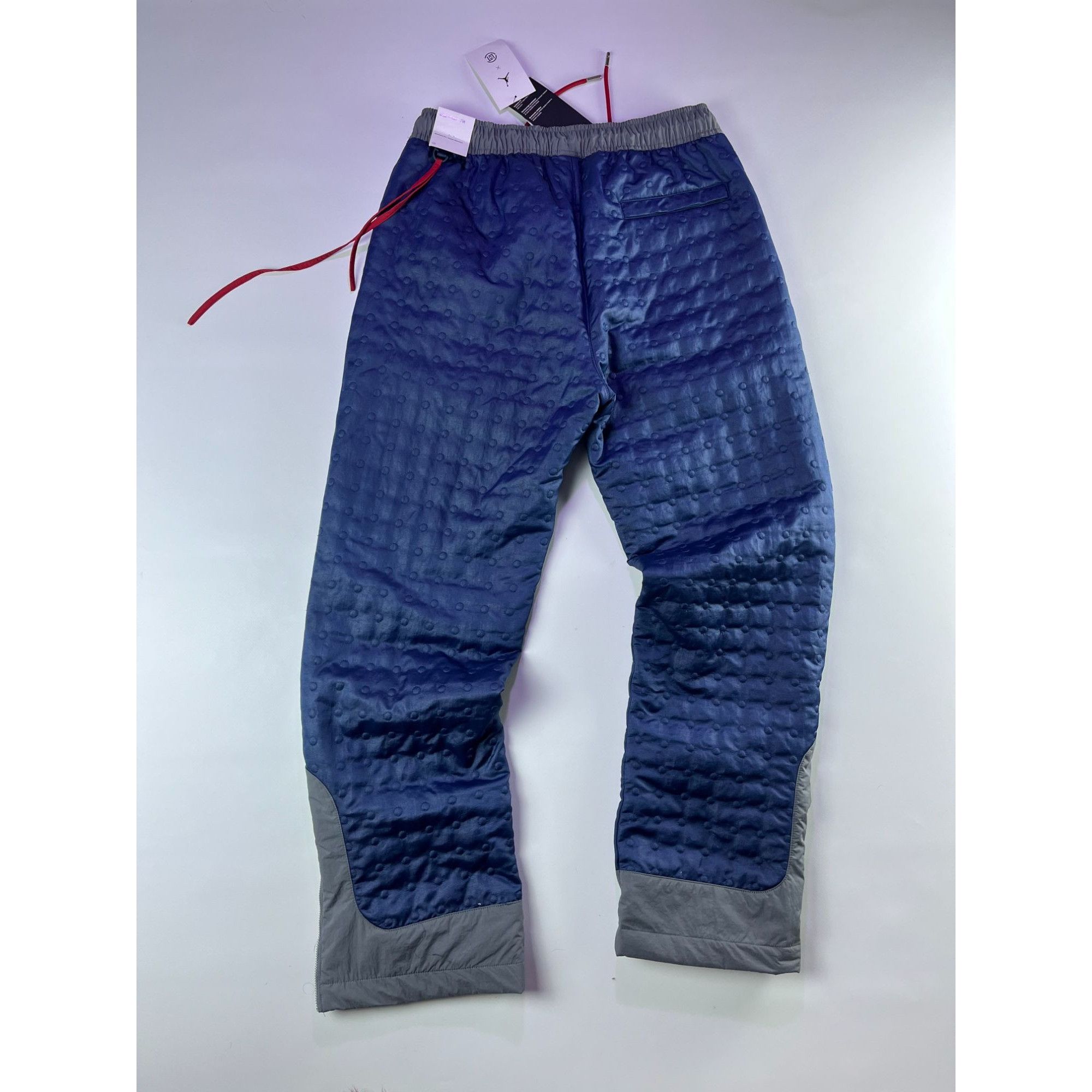 CLOT × Jordan Brand Jordan X Clot Rare Quilted Track Pants Baggy Fit Size US 33 - 16 Thumbnail