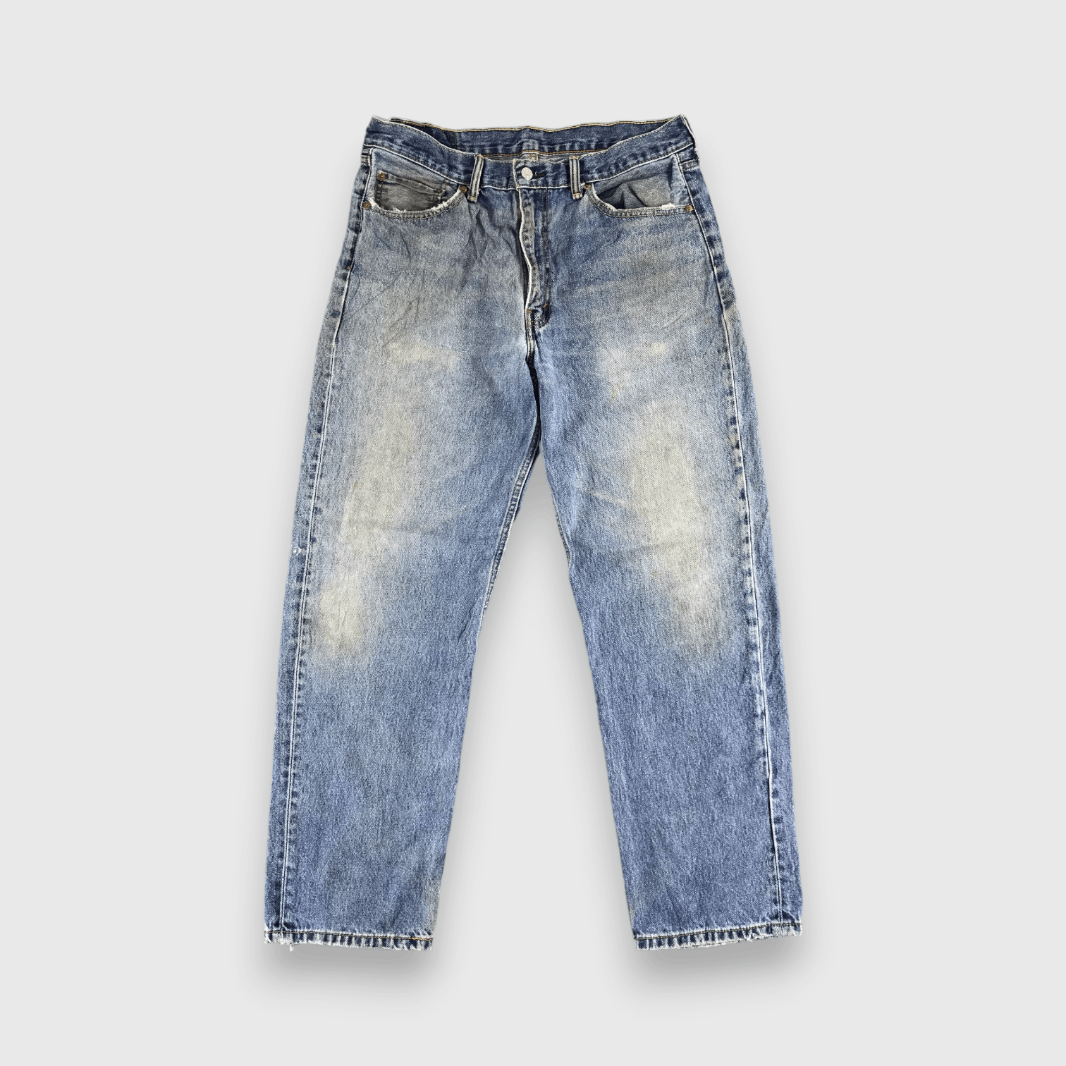 Levi's Vintage Levis 550 Jeans Dirty Faded Blue -J569 Size US 35 - 1 Thumbnail