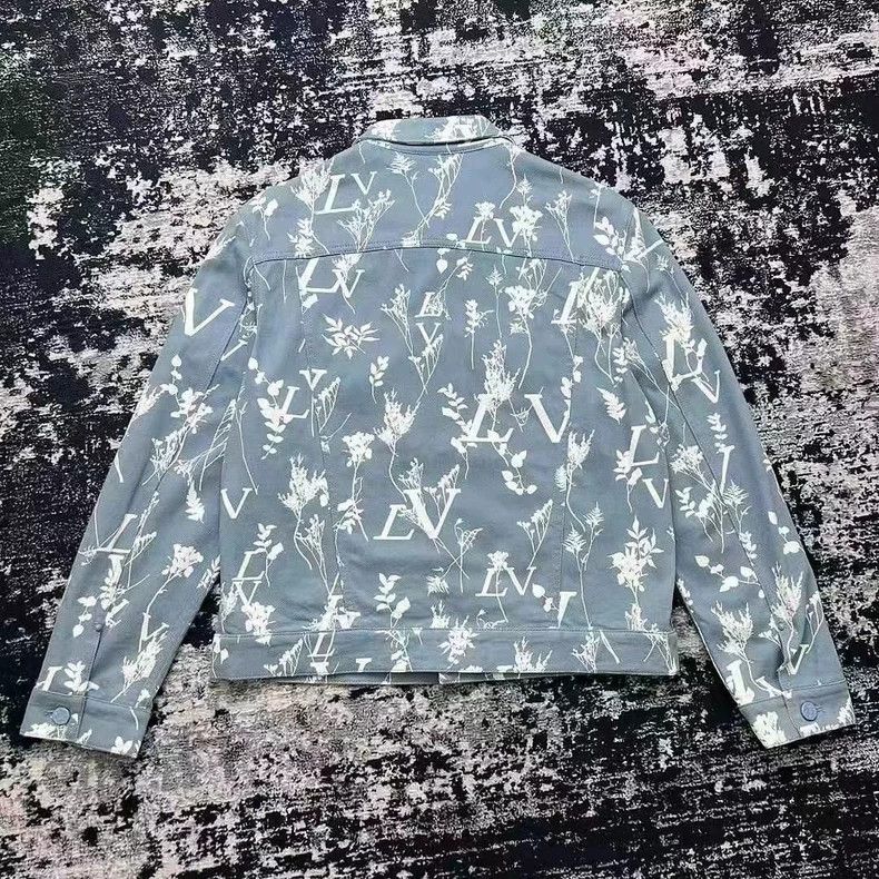 Louis Vuitton Louis Vuitton SS23 New Blue Botanical Monogrammed Denim Ja Size US M / EU 48-50 / 2 - 2 Thumbnail