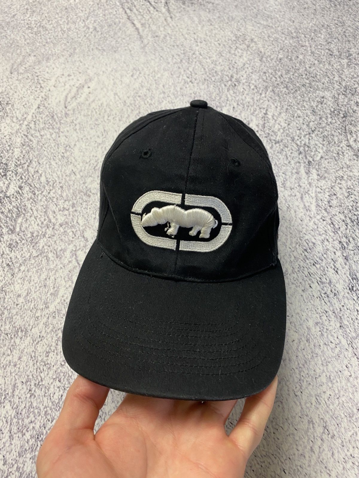 Ecko Unltd. × Vintage Vintage Ecko Unltd. Marc Ecko Big Logo FlexFit Cap Hat Rap Size ONE SIZE - 4 Thumbnail
