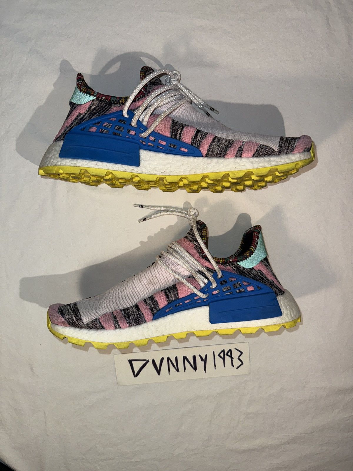 Adidas × Pharrell NMD Hu “MOTH3R” Size US 12 / EU 45 - 4 Thumbnail