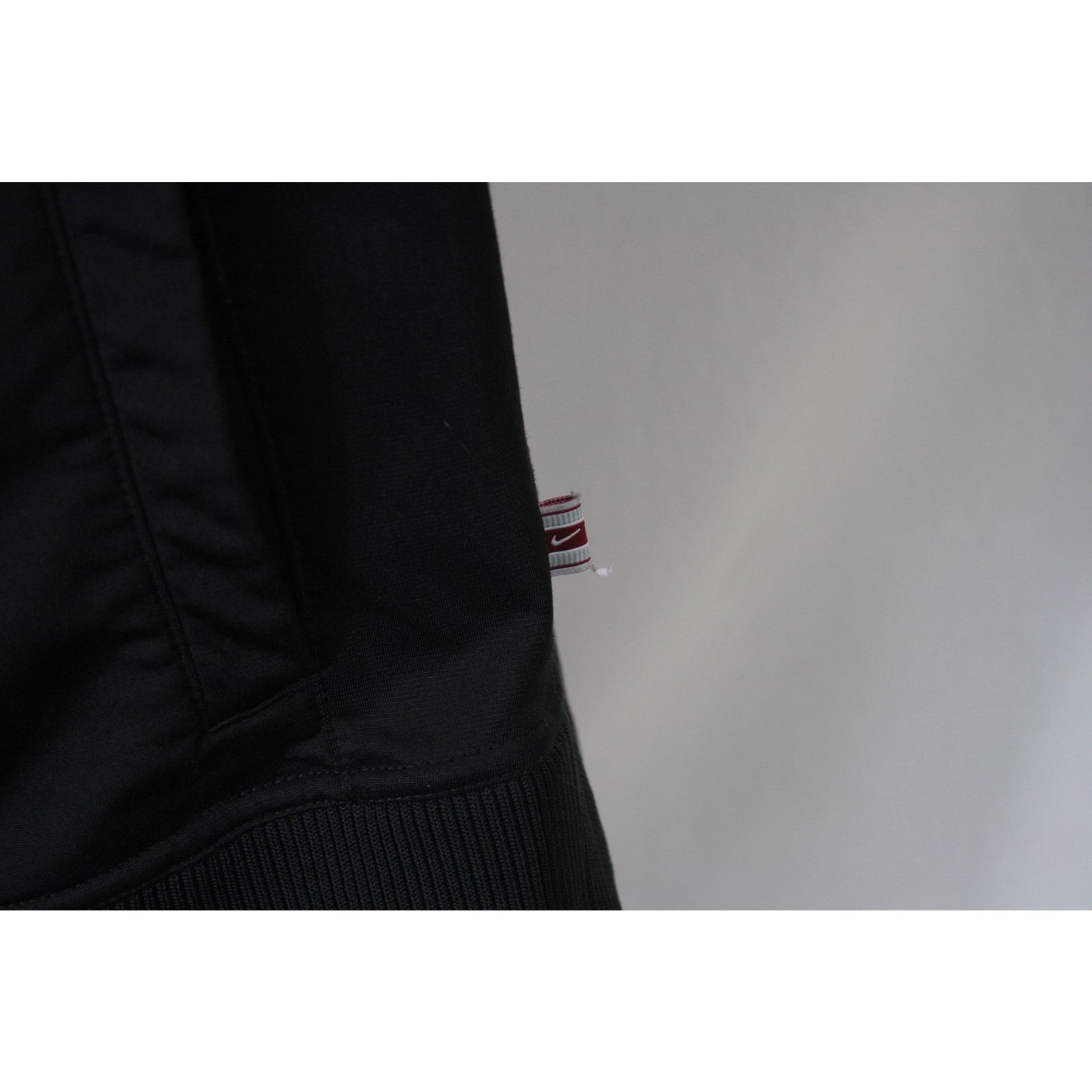 Nike × Vintage Vintage Y2K Nike Varsity Spell Out Black Track Jacket Size US L / EU 52-54 / 3 - 5 Thumbnail